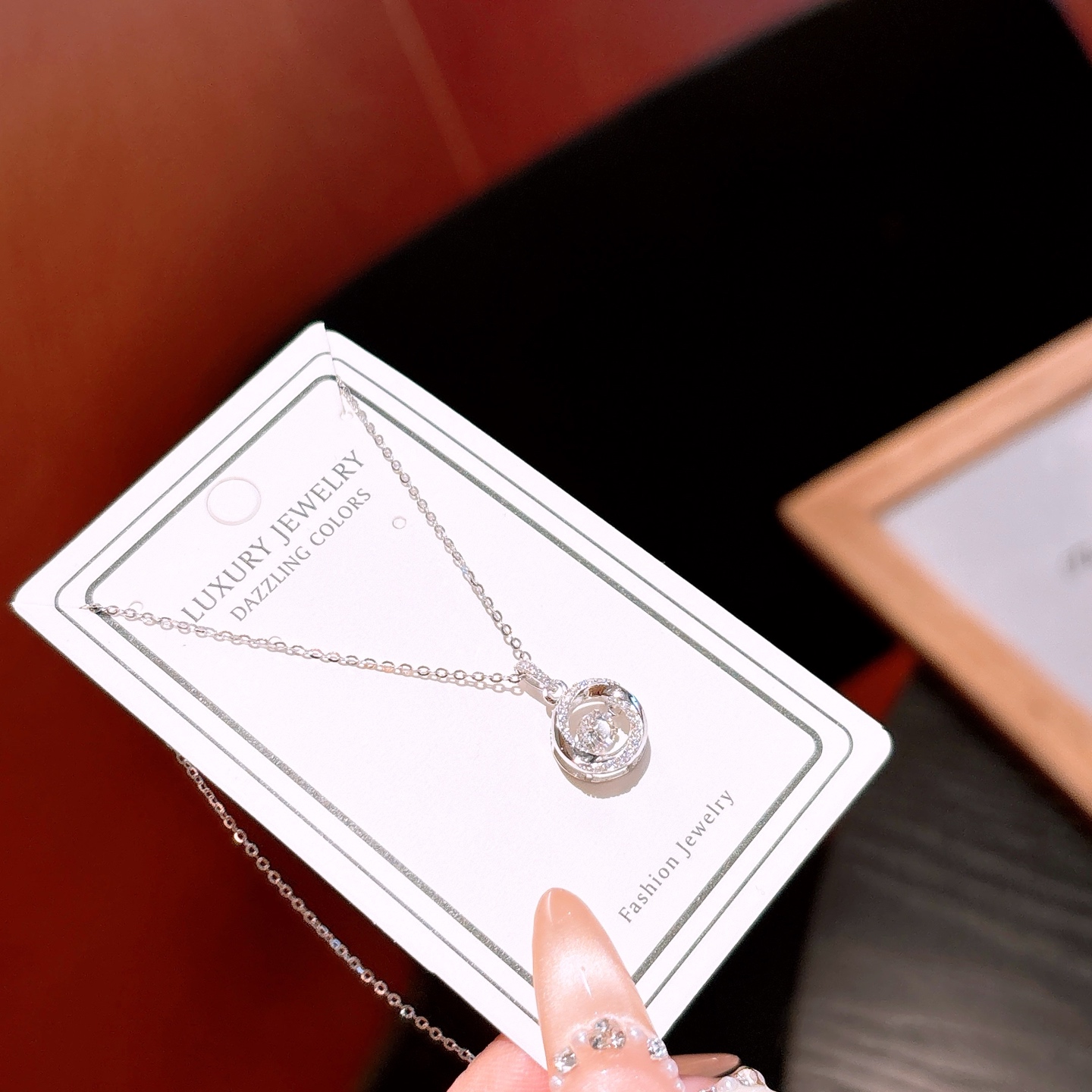 Nickel Free Silver Necklace Sweet Valentine's Day Gold