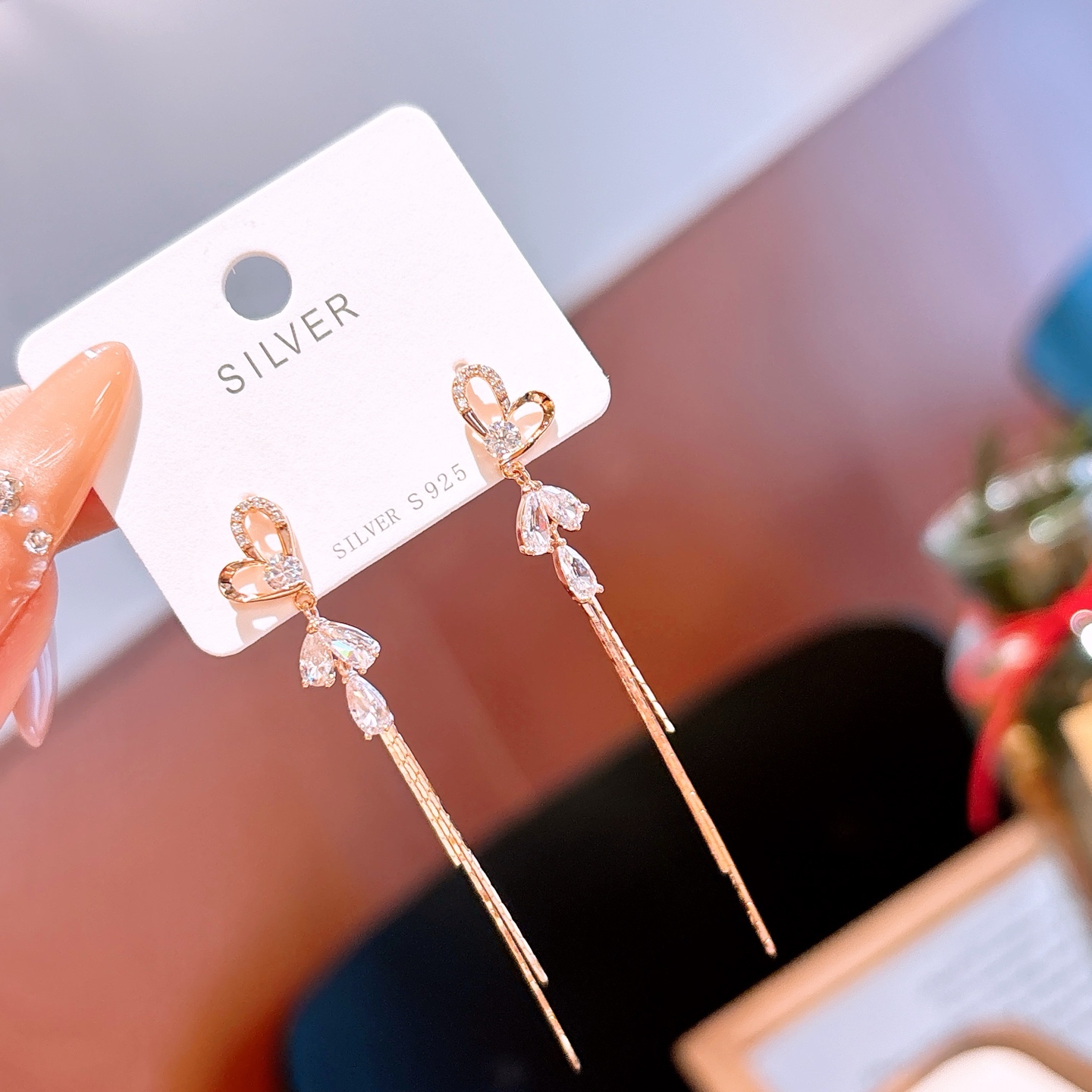 Hypoallergenic Silver Earrings Cute Engagement Gold