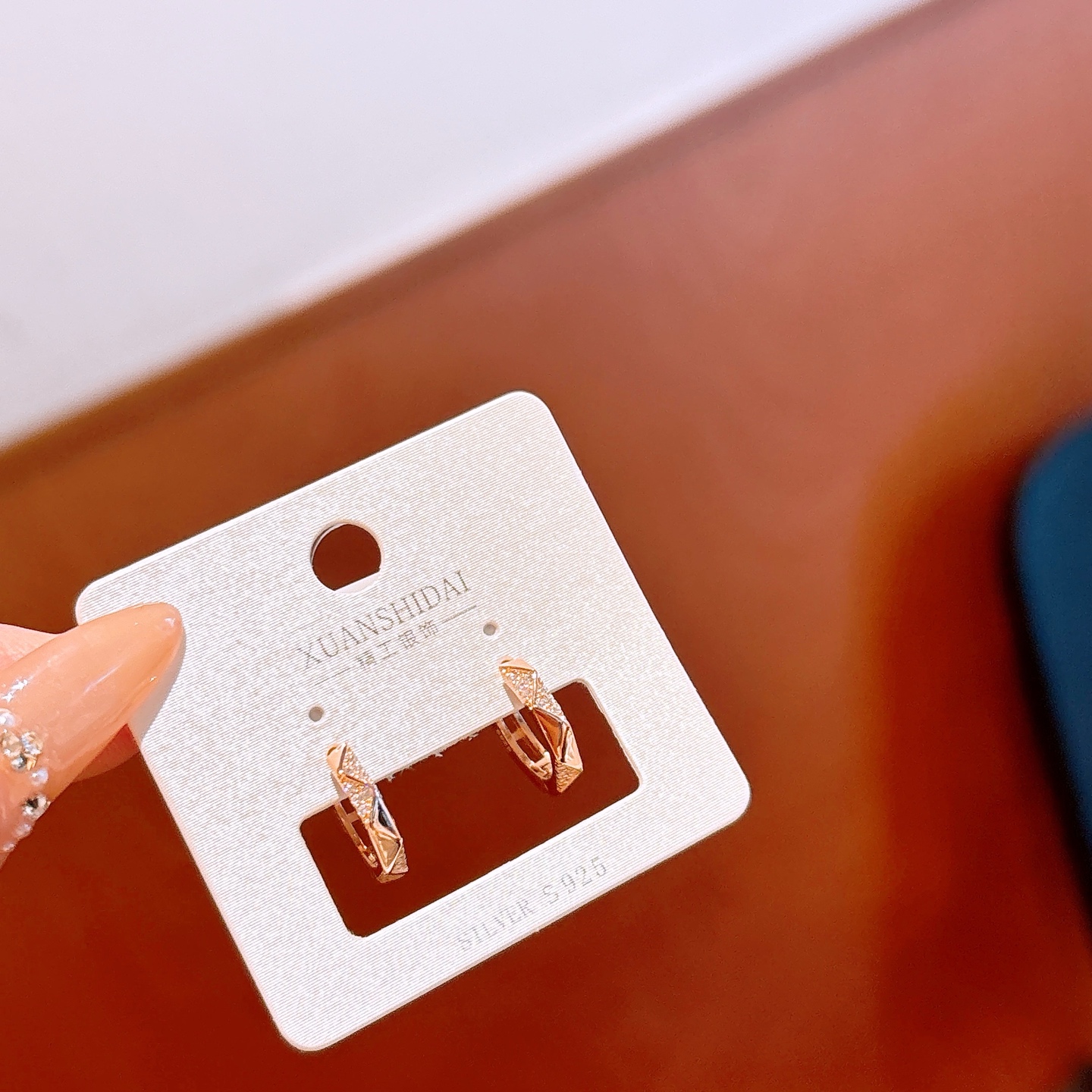 Hypoallergenic Silver Ear Cuffs Playful Christmas Silver