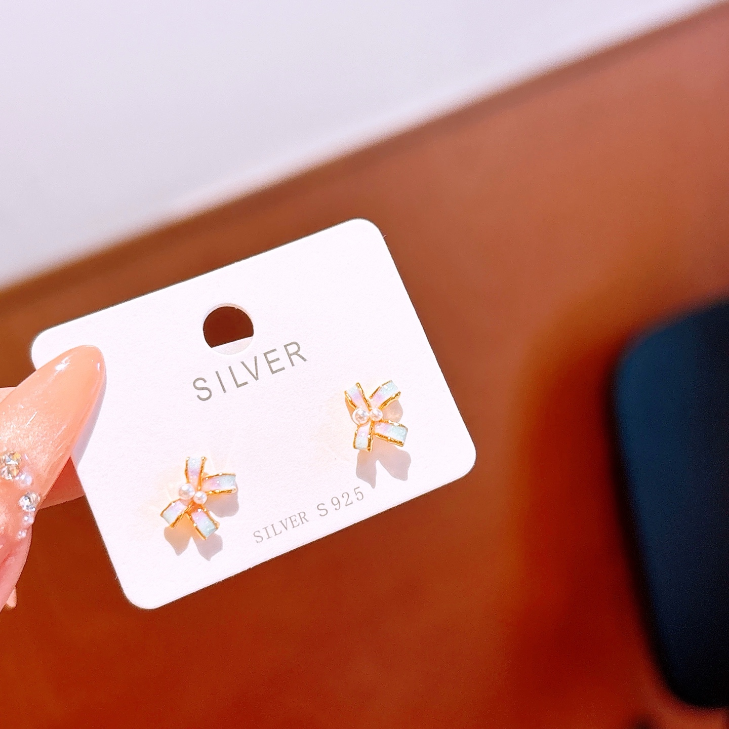 High Polish Silver Earrings Premium Banquet Gold