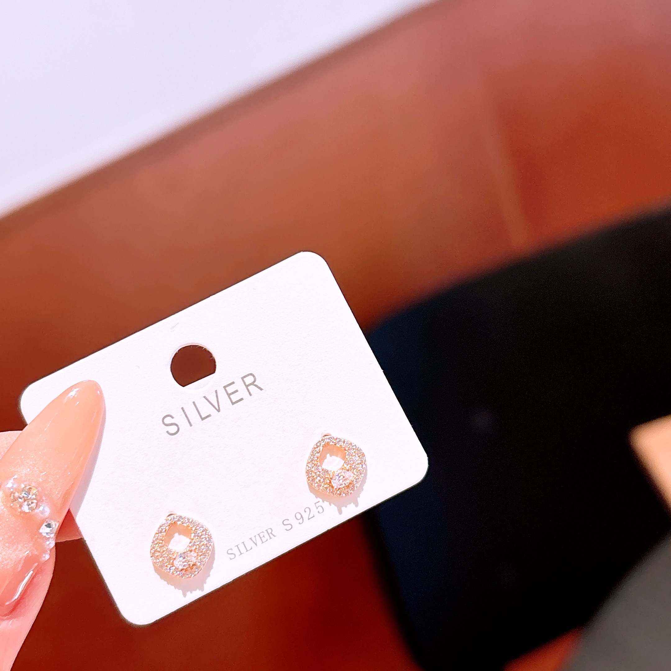 アーティスティック低アレルギー銀イヤリングシルバー 記念日