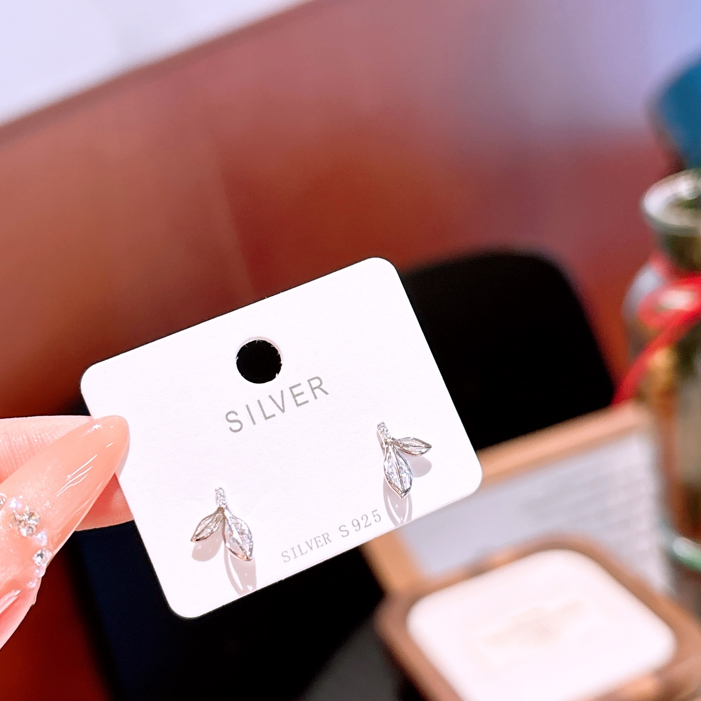 Low Allergy Silver Earrings Light Luxury Gift for Her Gold