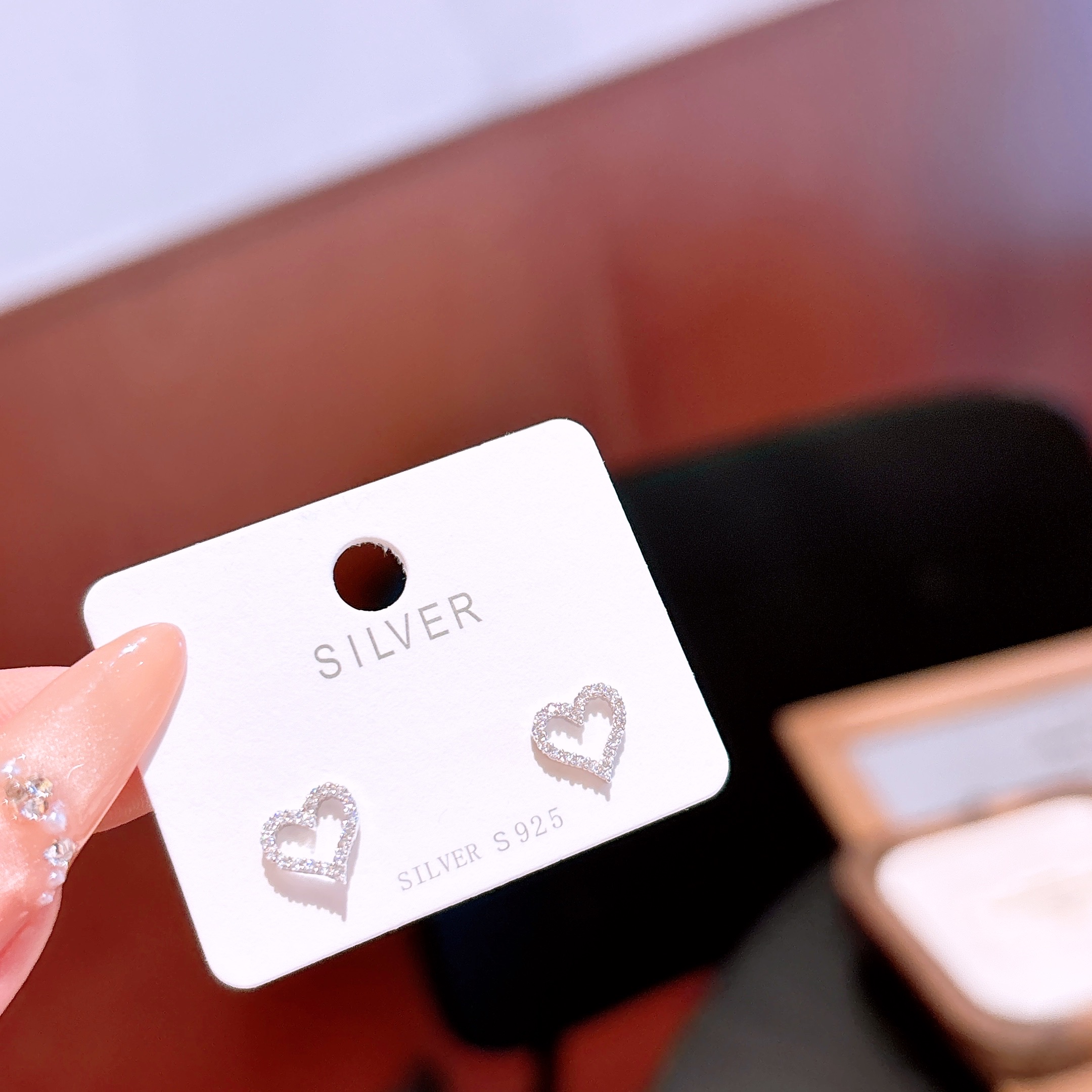 Fine Silver Earrings Romantic Wedding Favor Silver