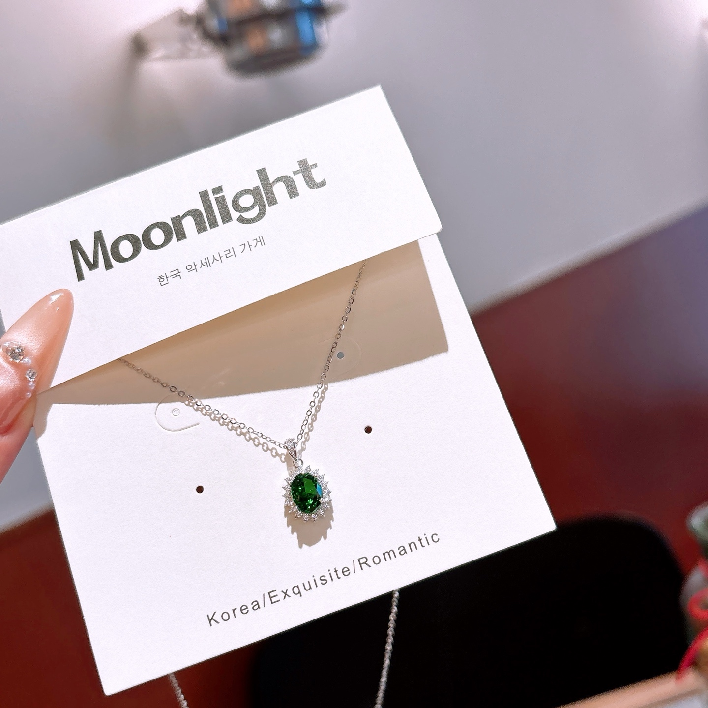 925 Silver High Carbon Diamond Necklace Chic Wedding Favor Gold