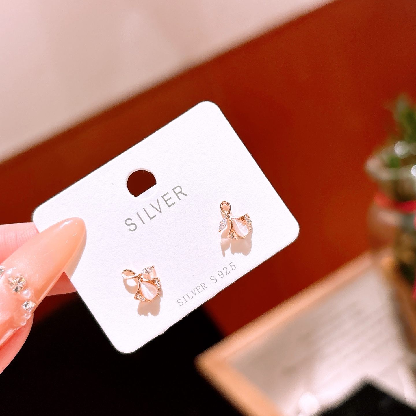 Fine Silver Earrings Playful Graduation Gold