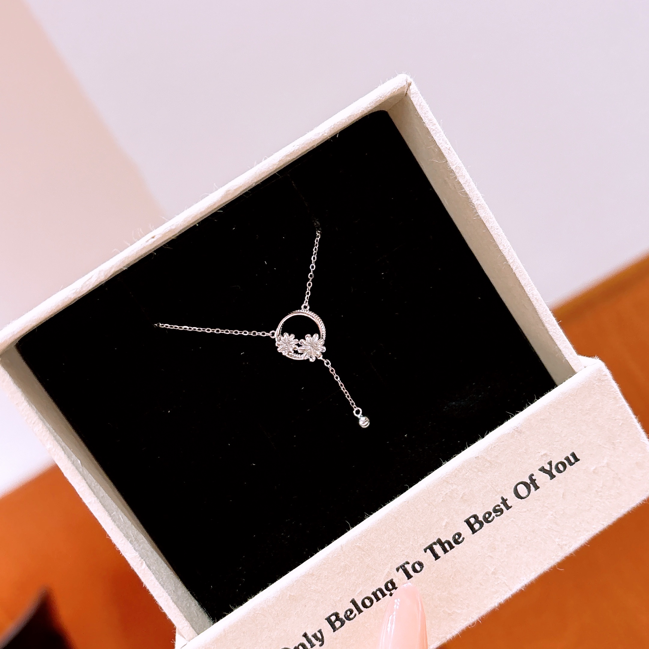 High Polish Silver Necklace Playful Valentine's Day Silver