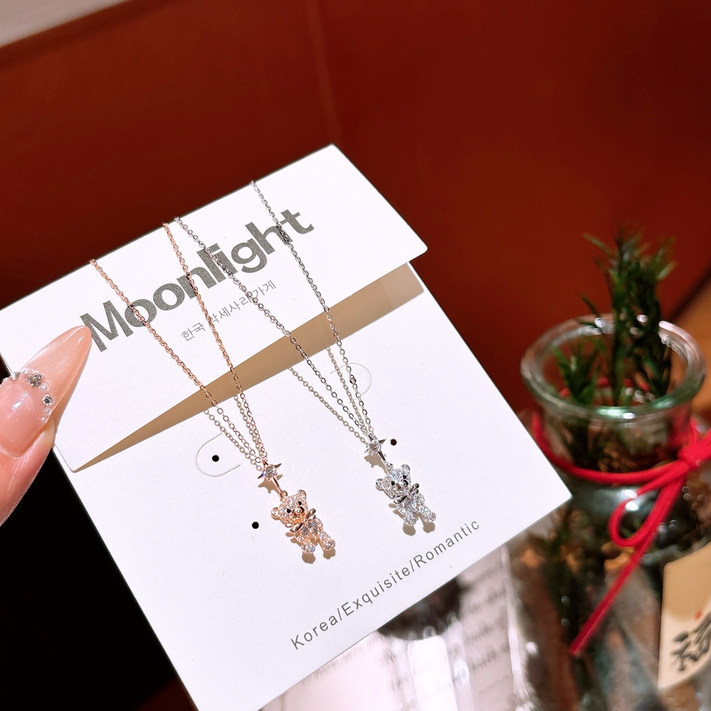 925 Silver Necklace Cute Mother's Birthday Silver