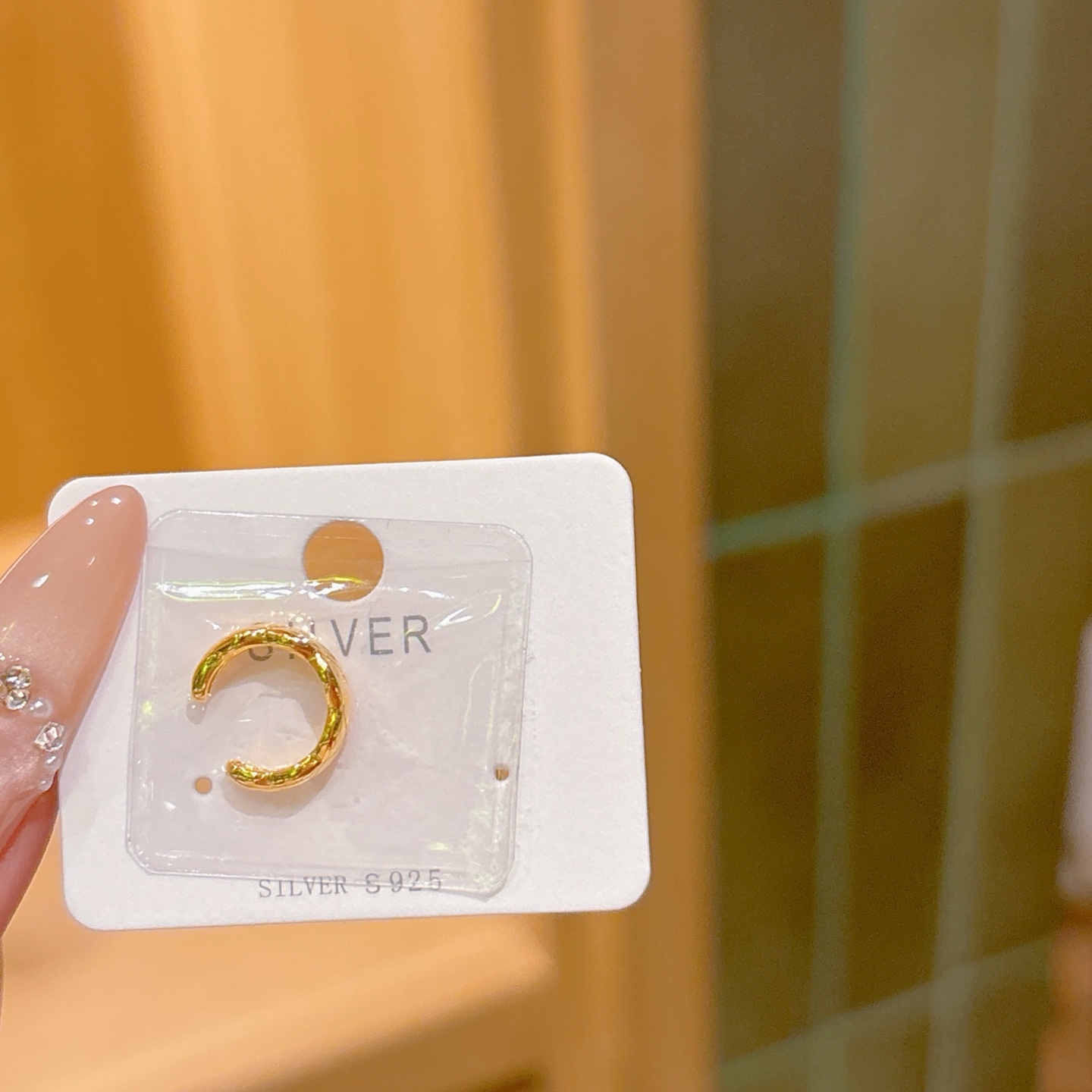 Fine Silver Clip-on Earrings Chic Self-love Silver