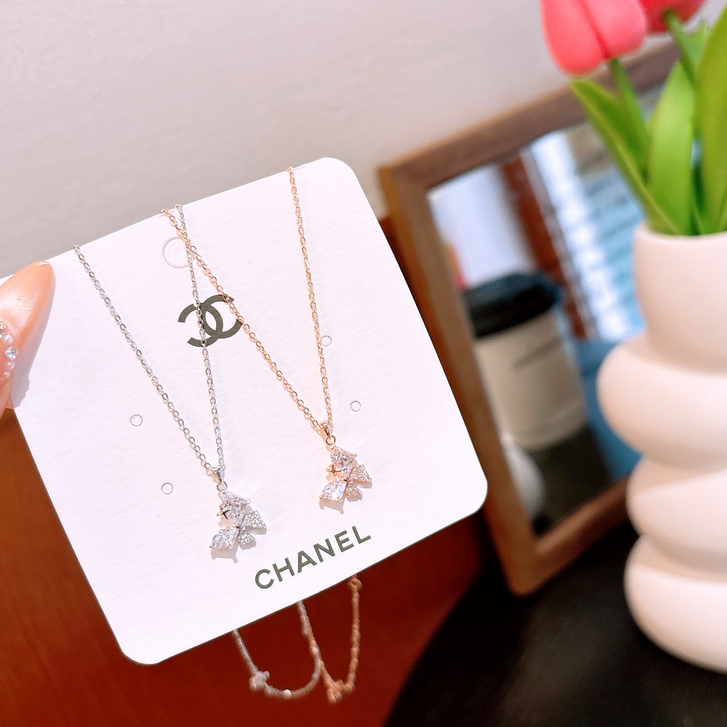 Nickel Free Silver Necklace Elegant Graduation Silver