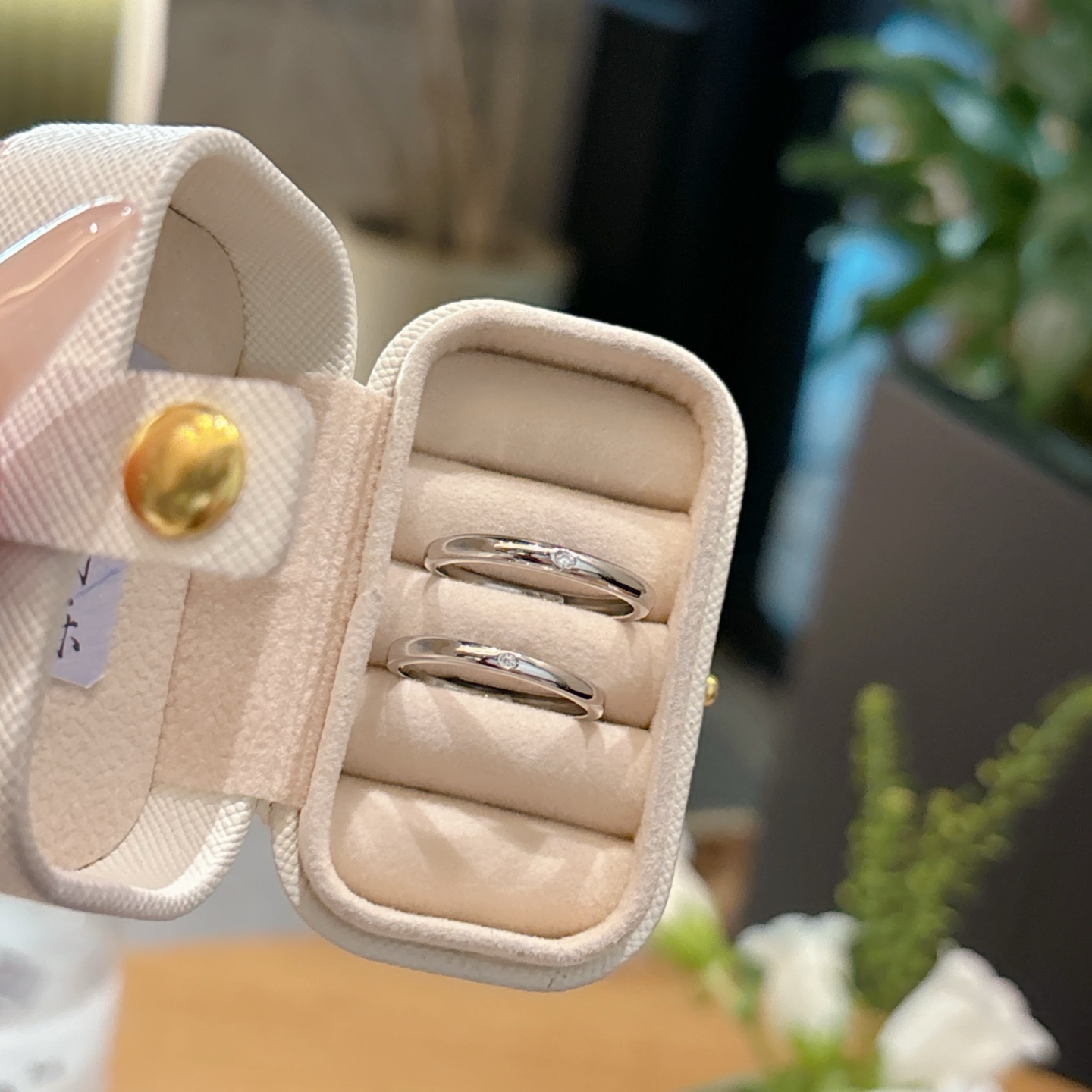 High Polish Silver Couple Rings Fresh Mother's Birthday Gold