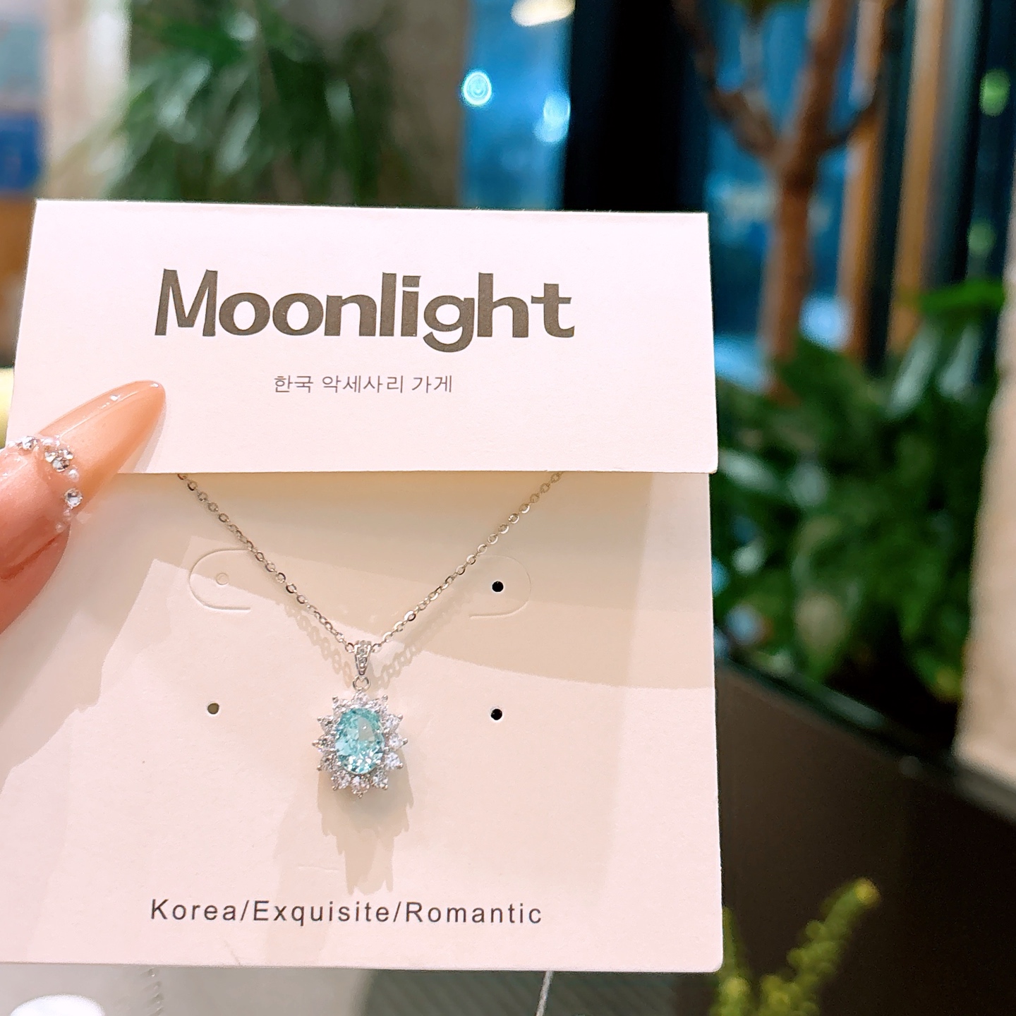 Solid Silver High Carbon Diamond Necklace Vintage Party Silver