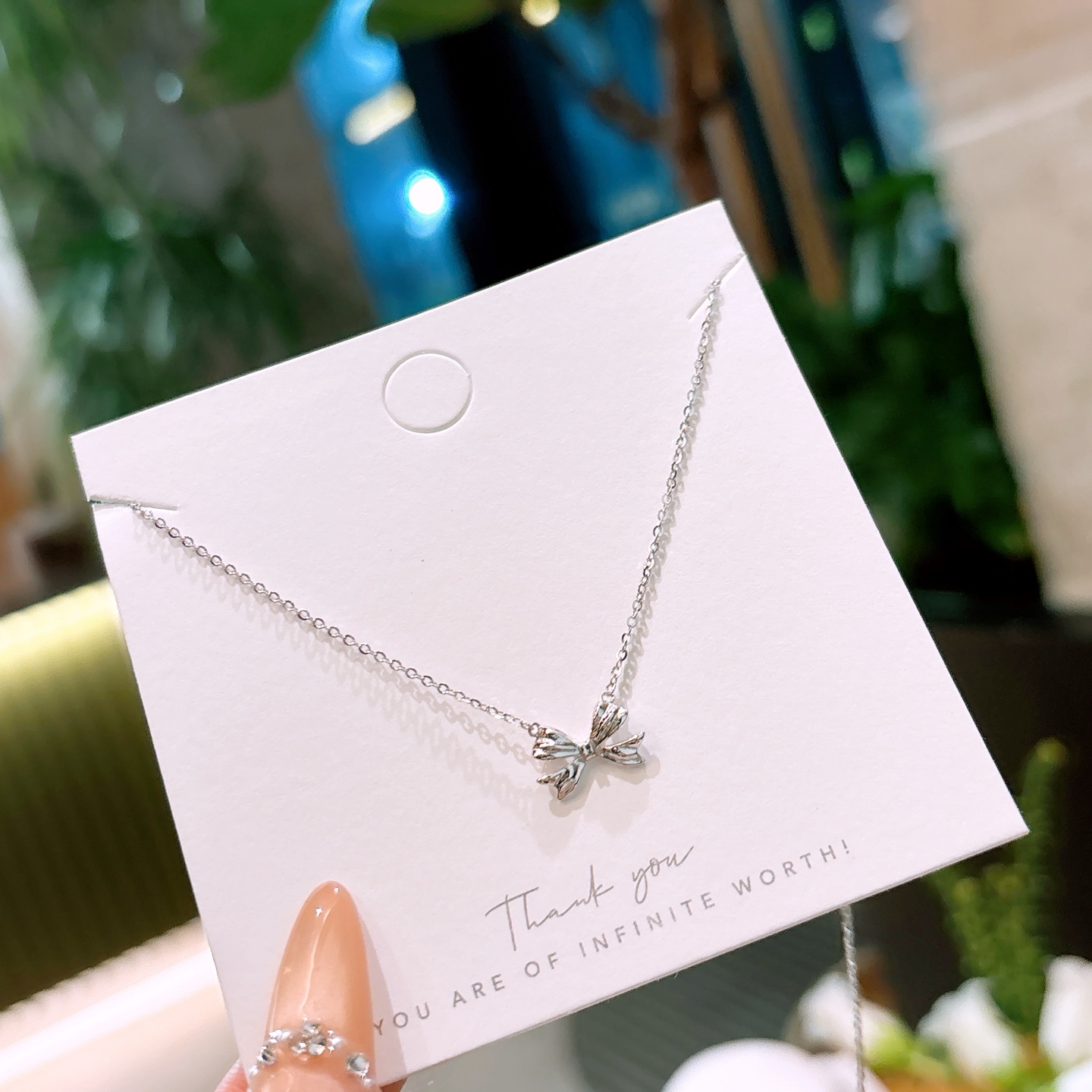 Fine Silver Necklace Intellectual Party Silver