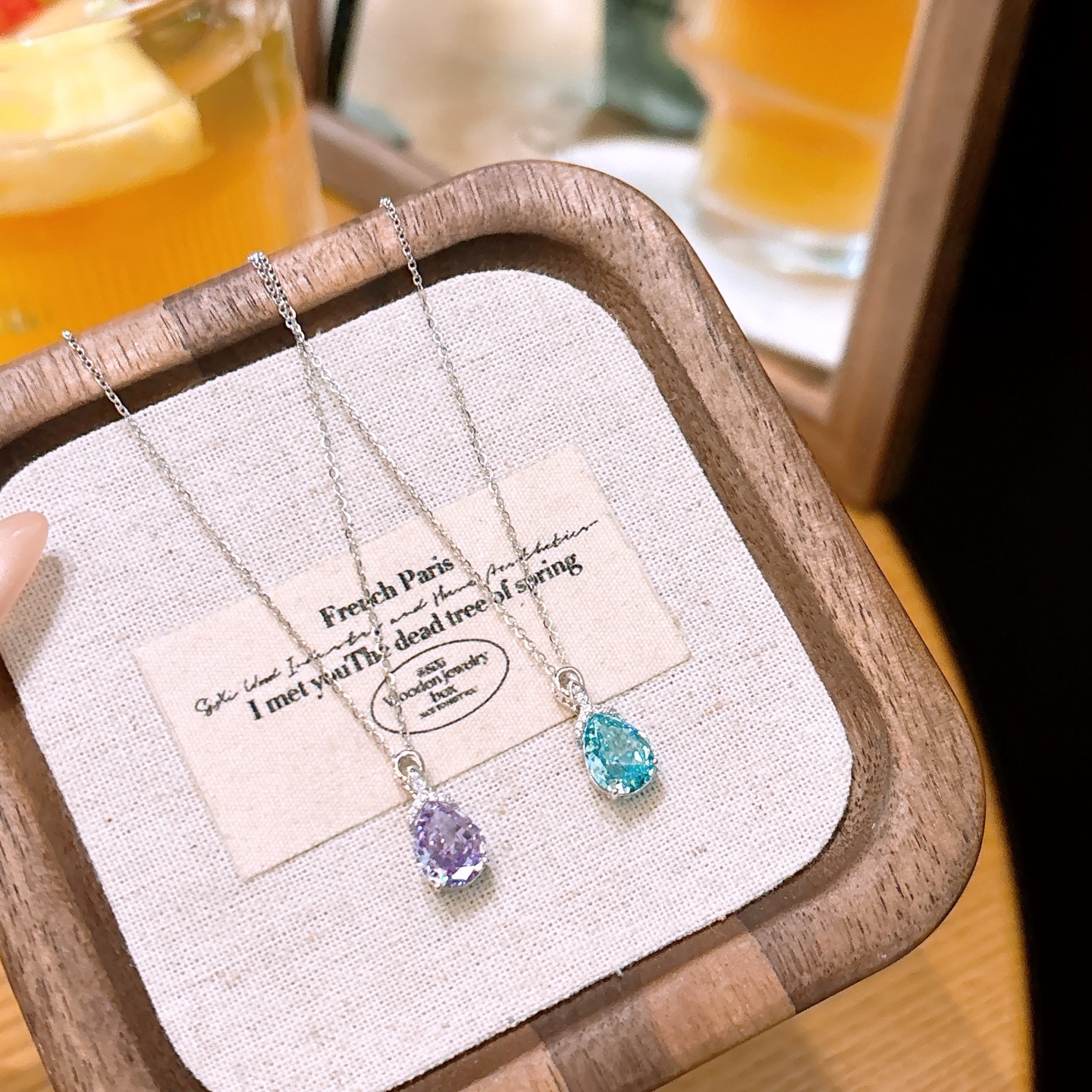 Solid Silver High Carbon Diamond Necklace Intellectual Birthday Silver