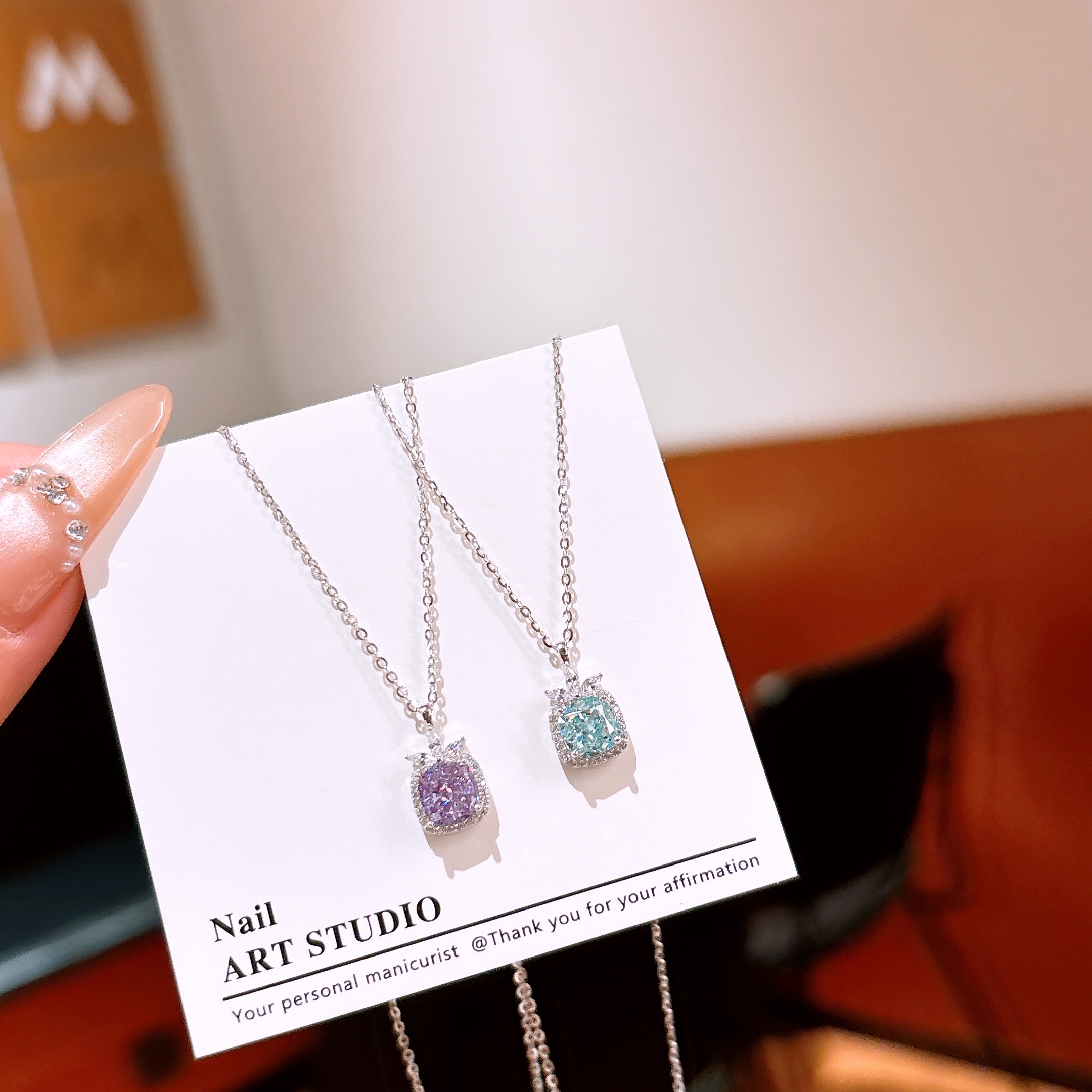 シックアレルギー対応シルバーハイカーボンダイヤネックレスシルバー 卒業