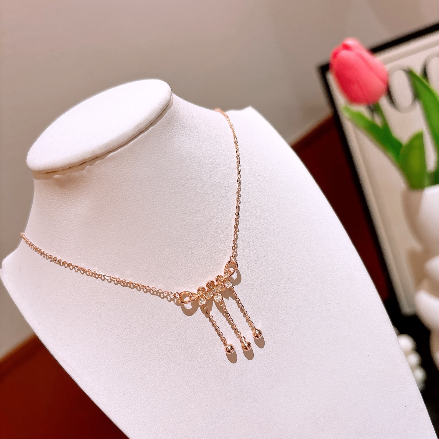 High Polish Silver Necklace Forest Christmas Silver