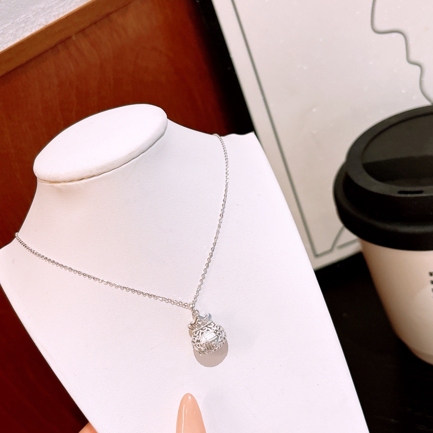 Hypoallergenic Silver Necklace Artistic New Year Silver