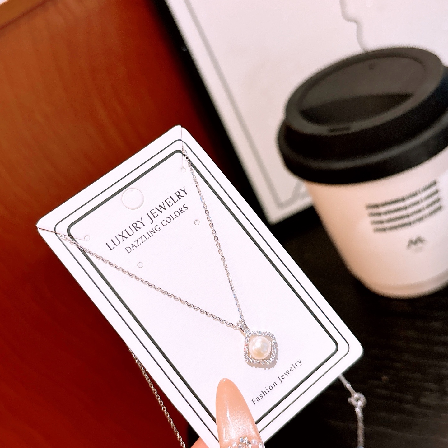 Nickel Free Silver Necklace Korean Style Engagement Gold