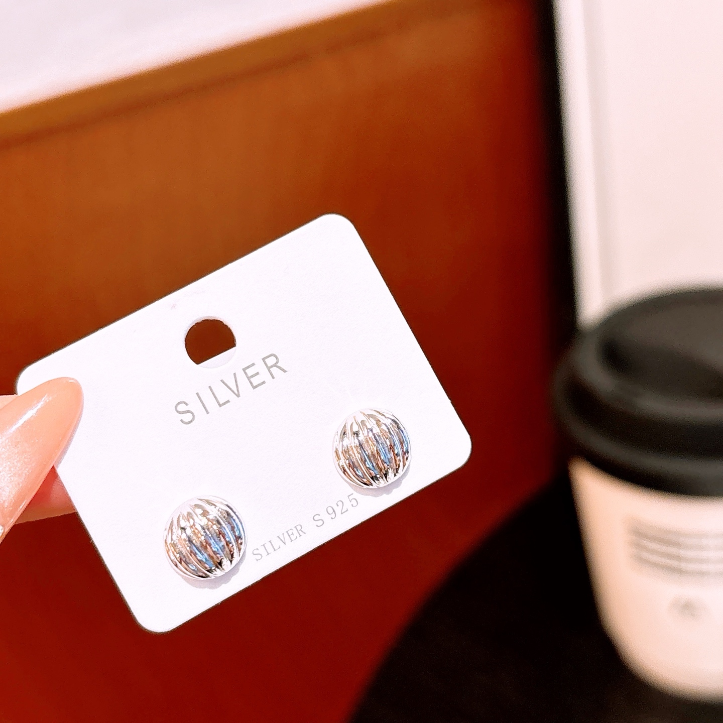 Hypoallergenic Silver Earrings Light Luxury Valentine's Day Silver