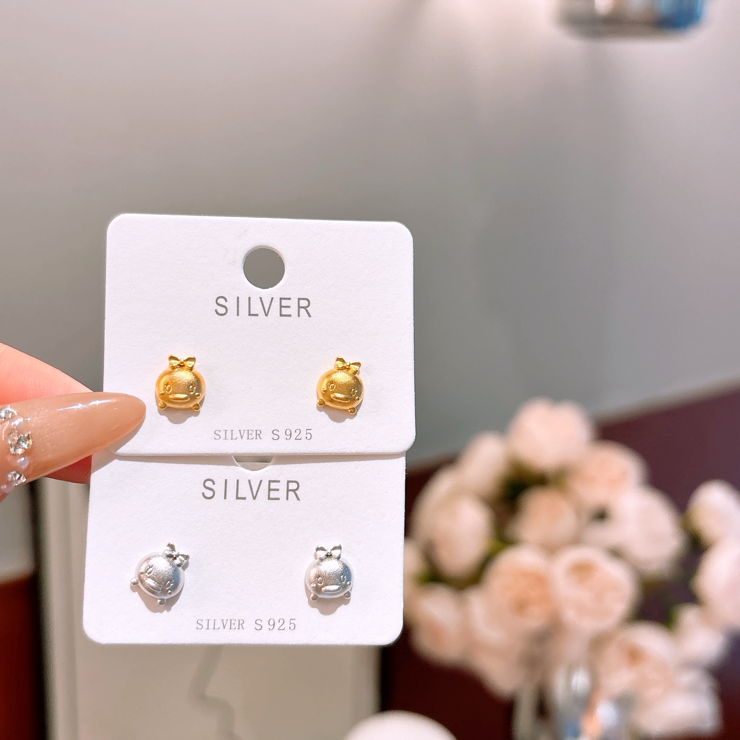 Nickel Free Silver Earrings Artistic Wedding Registration Silver