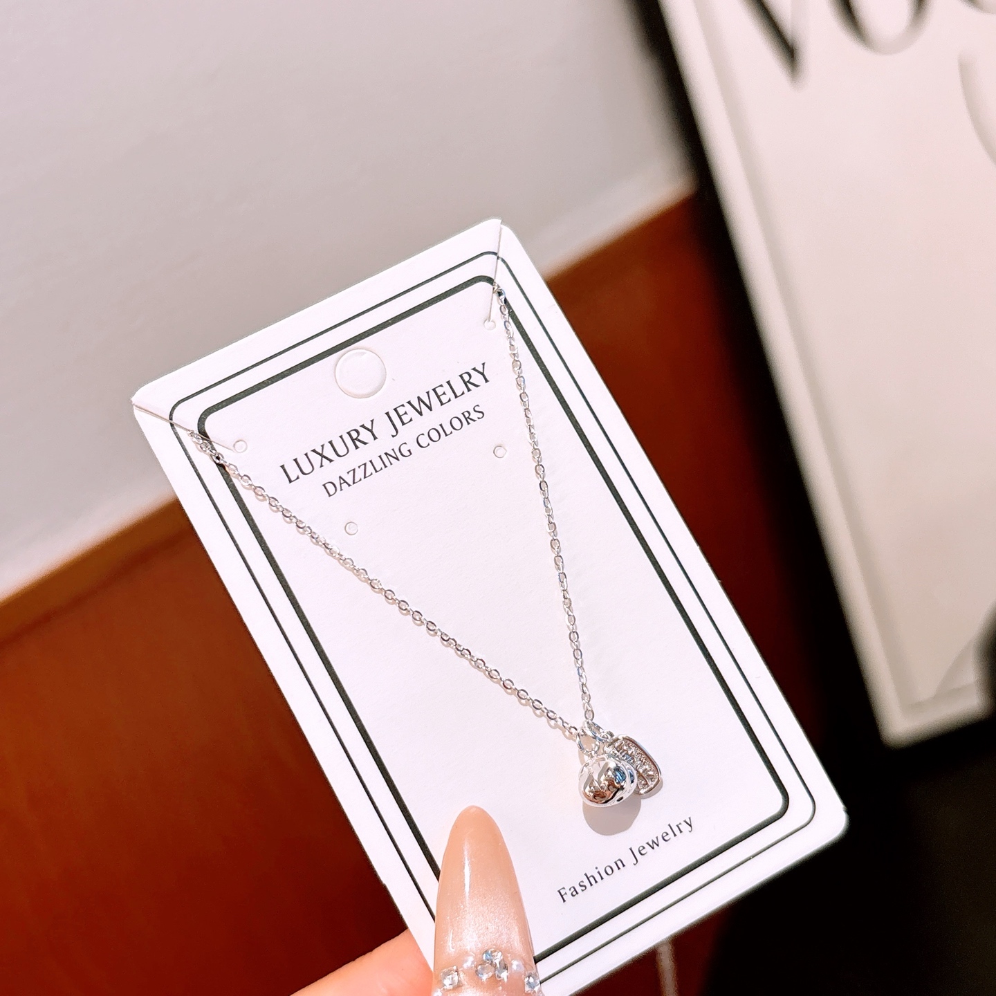 Nickel Free Silver Necklace Ethereal Wedding Registration Gold