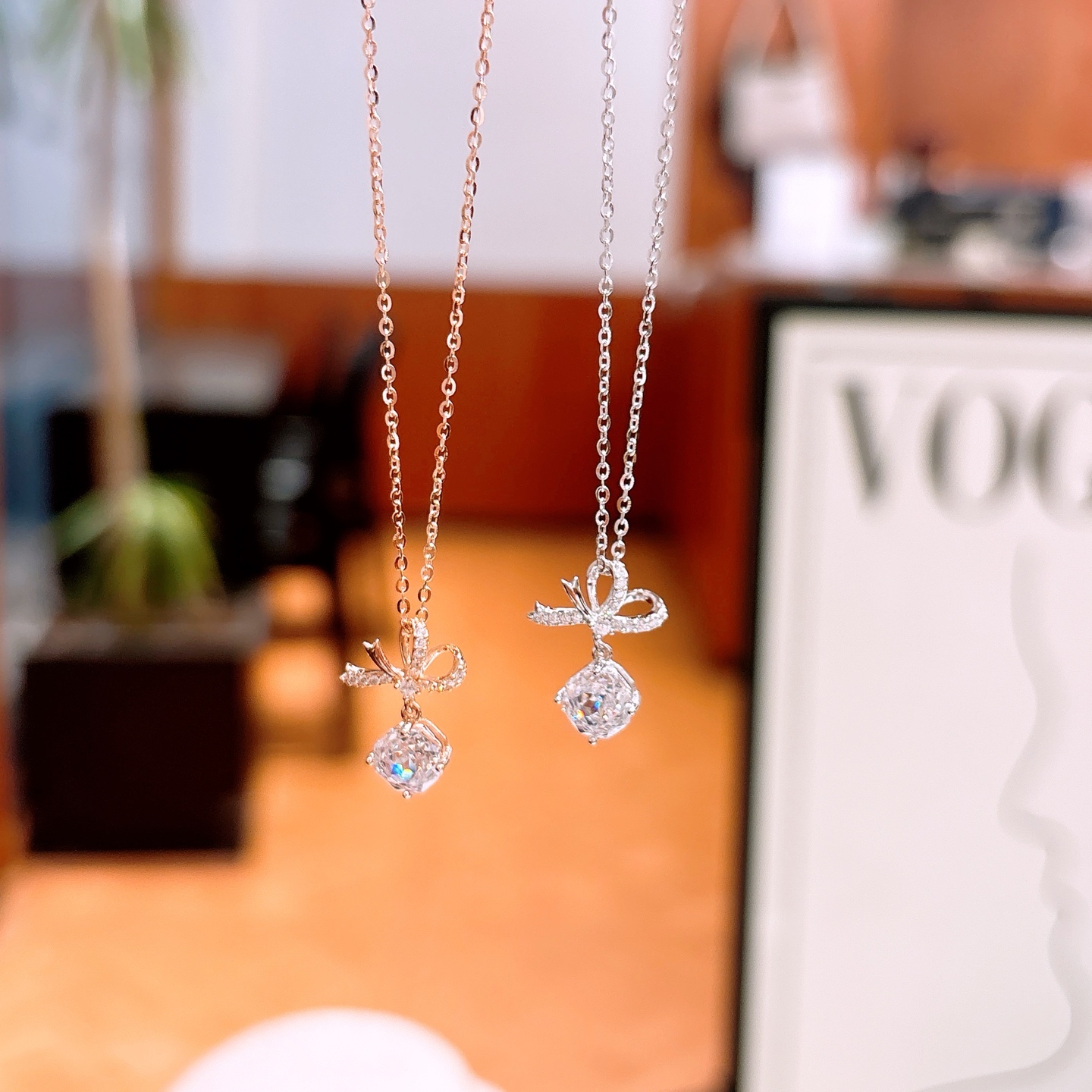 High Polish Silver Earrings & Necklace Set Playful Bestie Gift Silver