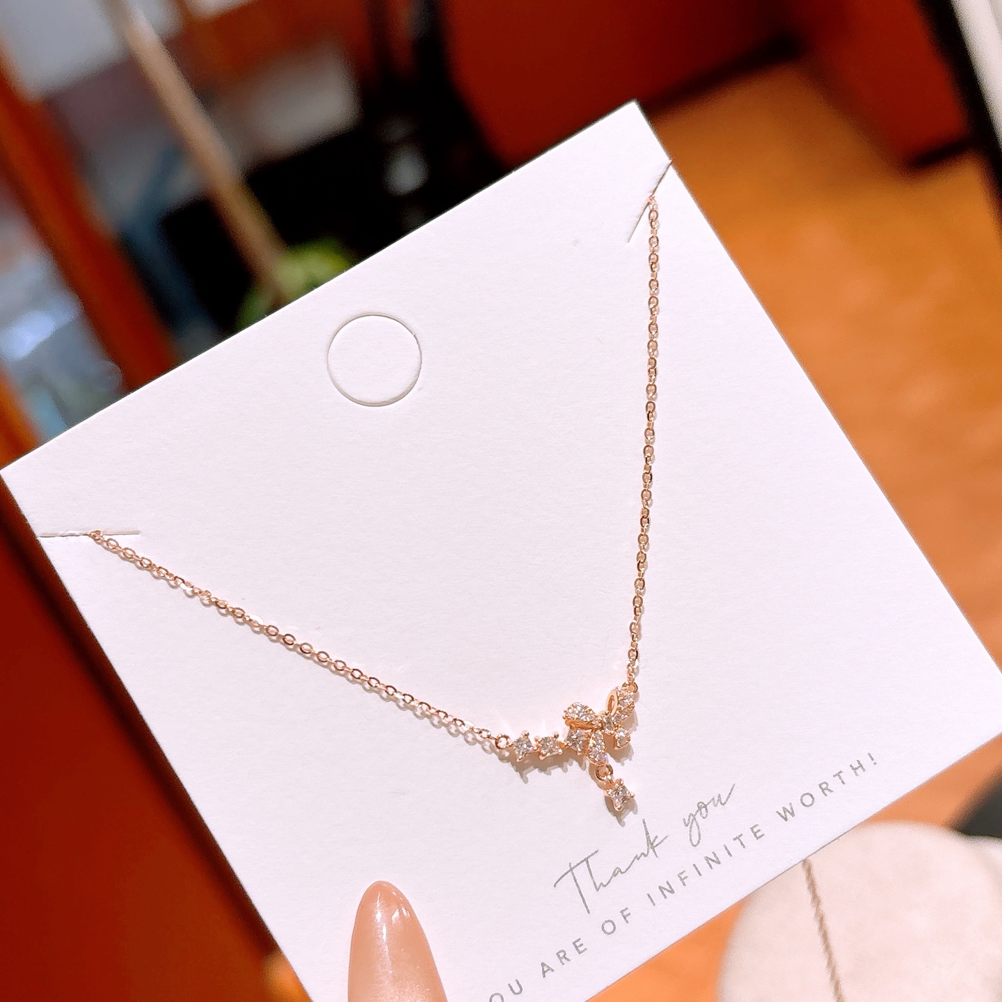 925 Silber Kette Zart Für mich selbst Silber