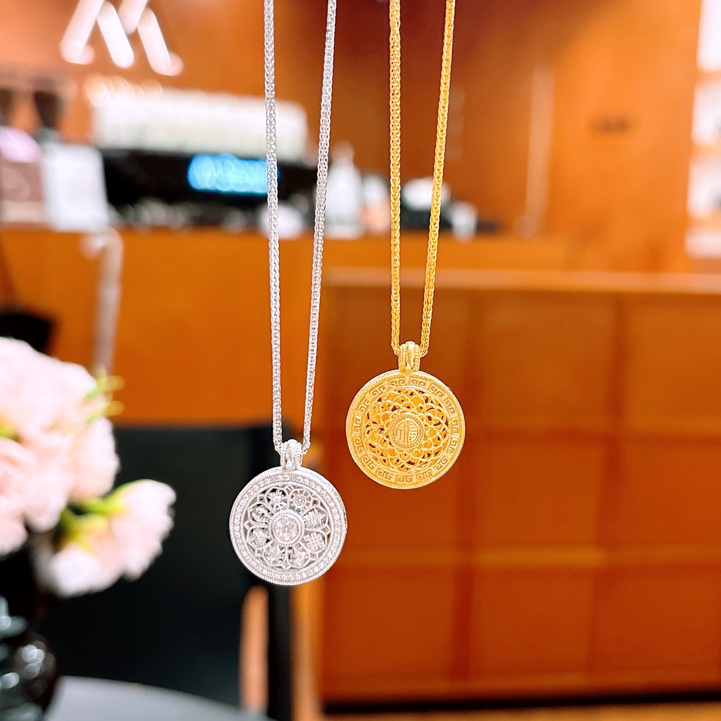 Massivsilber Kette Schick Geschenk für beste Freundin Silber