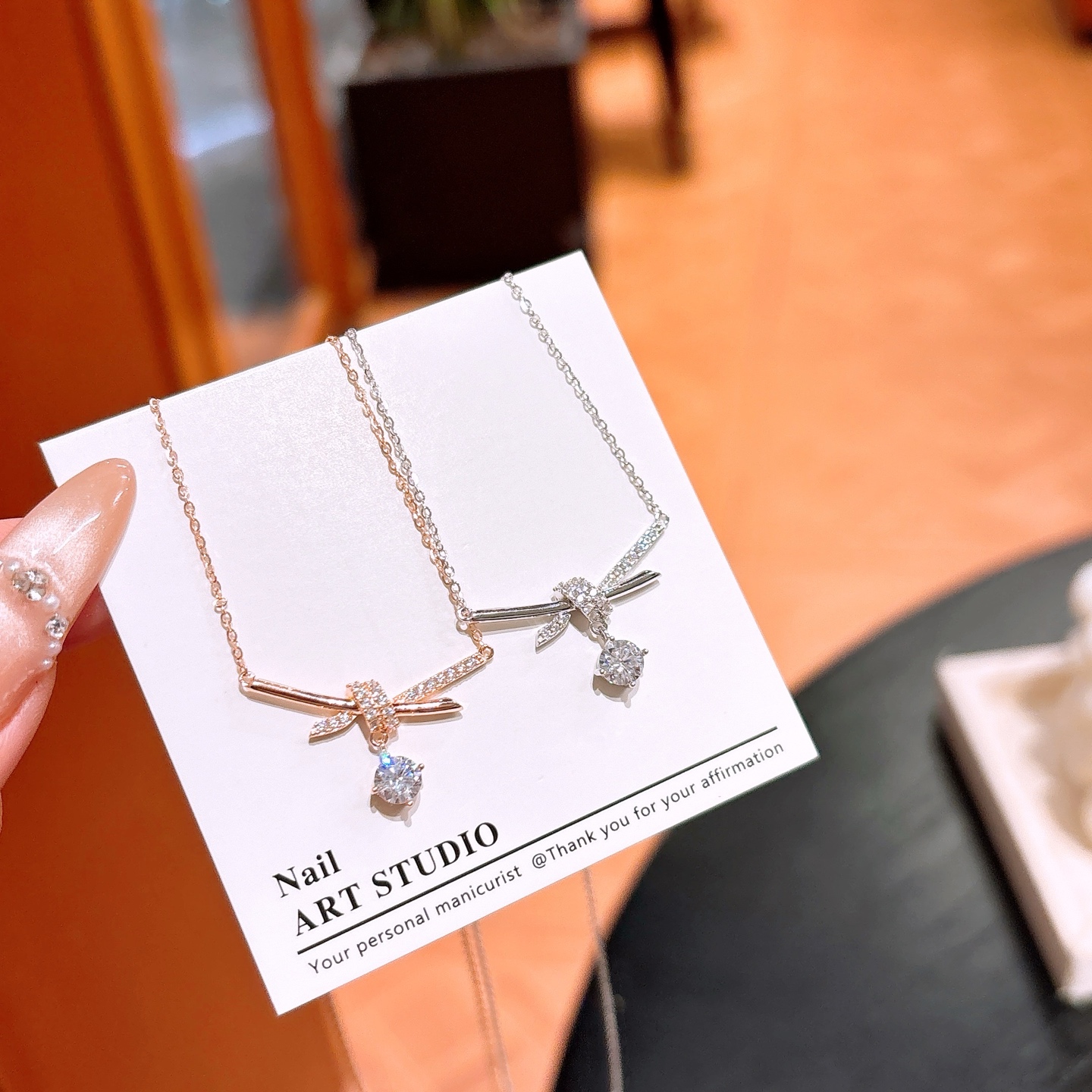 Fine Silver Necklace Korean Style Birthday Gold