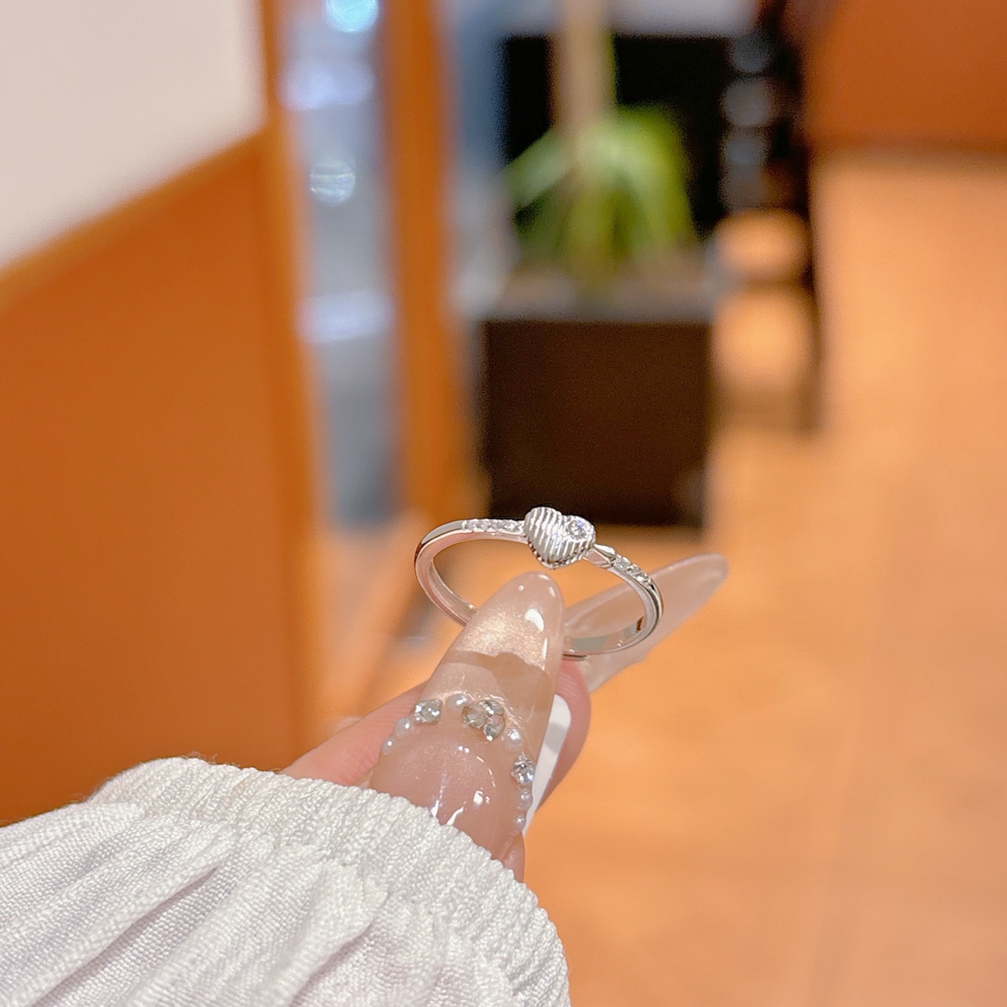 韓国風925シルバーリングシルバー 親友へのプレゼント