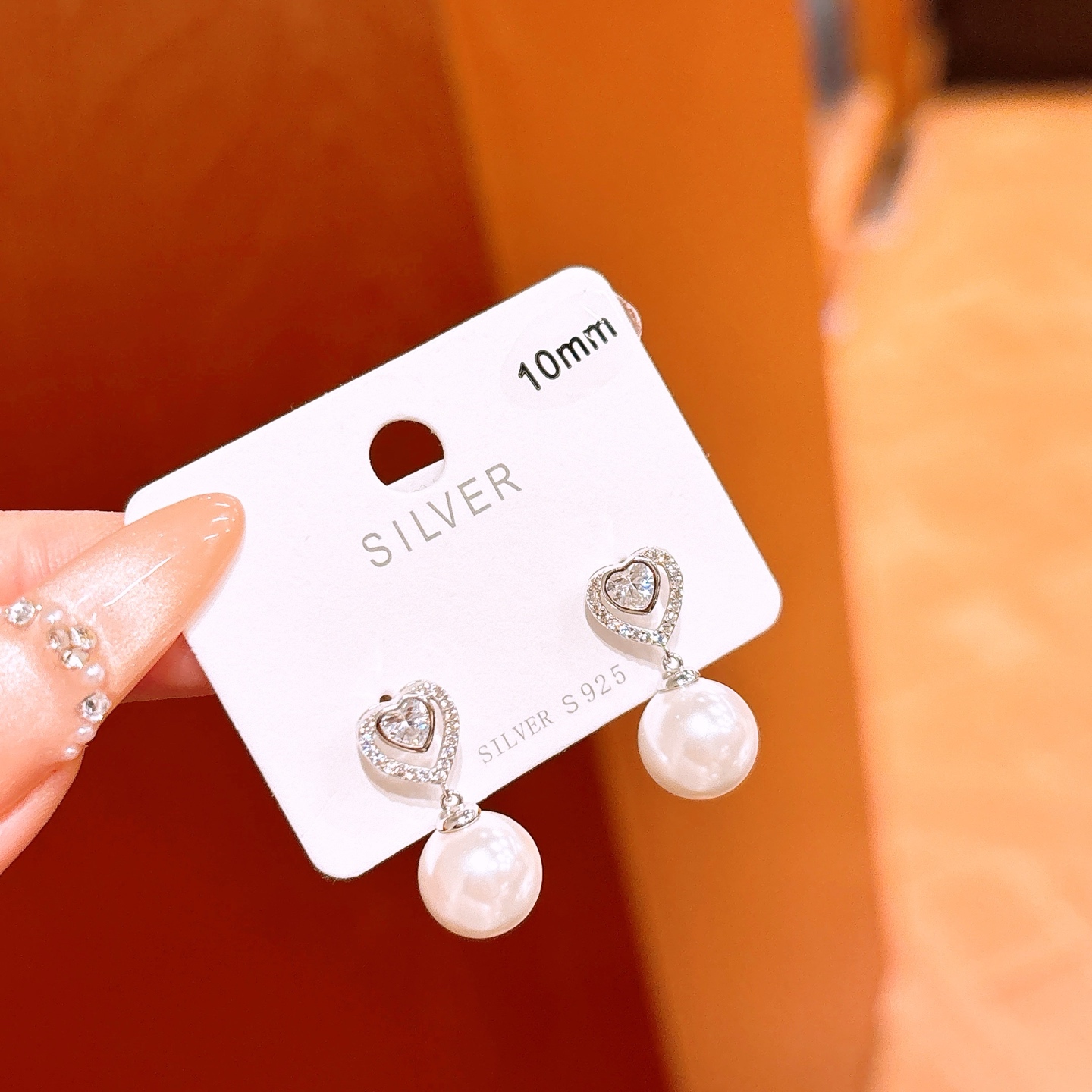 S925 Sterling Silver Earrings Girly Anniversary Gold