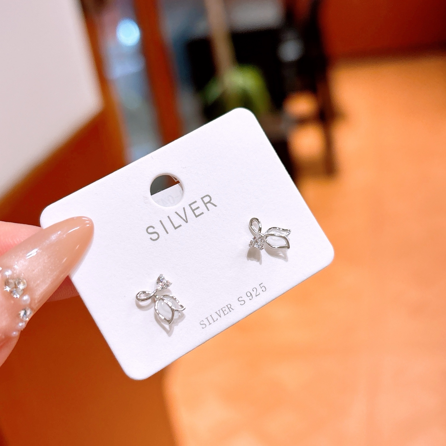 925 Silver Earrings Elegant Valentine's Day Silver