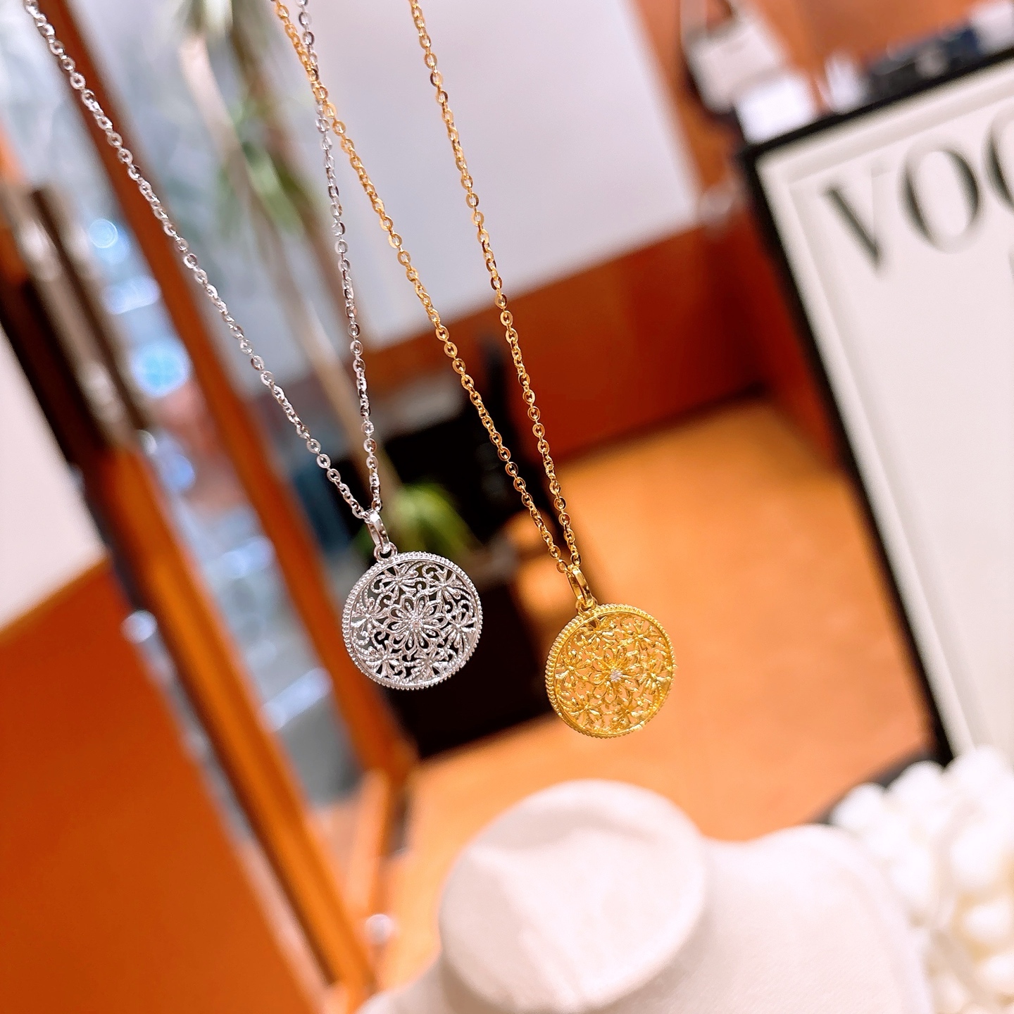 Nickel Free Silver Necklace Dainty New Year Silver