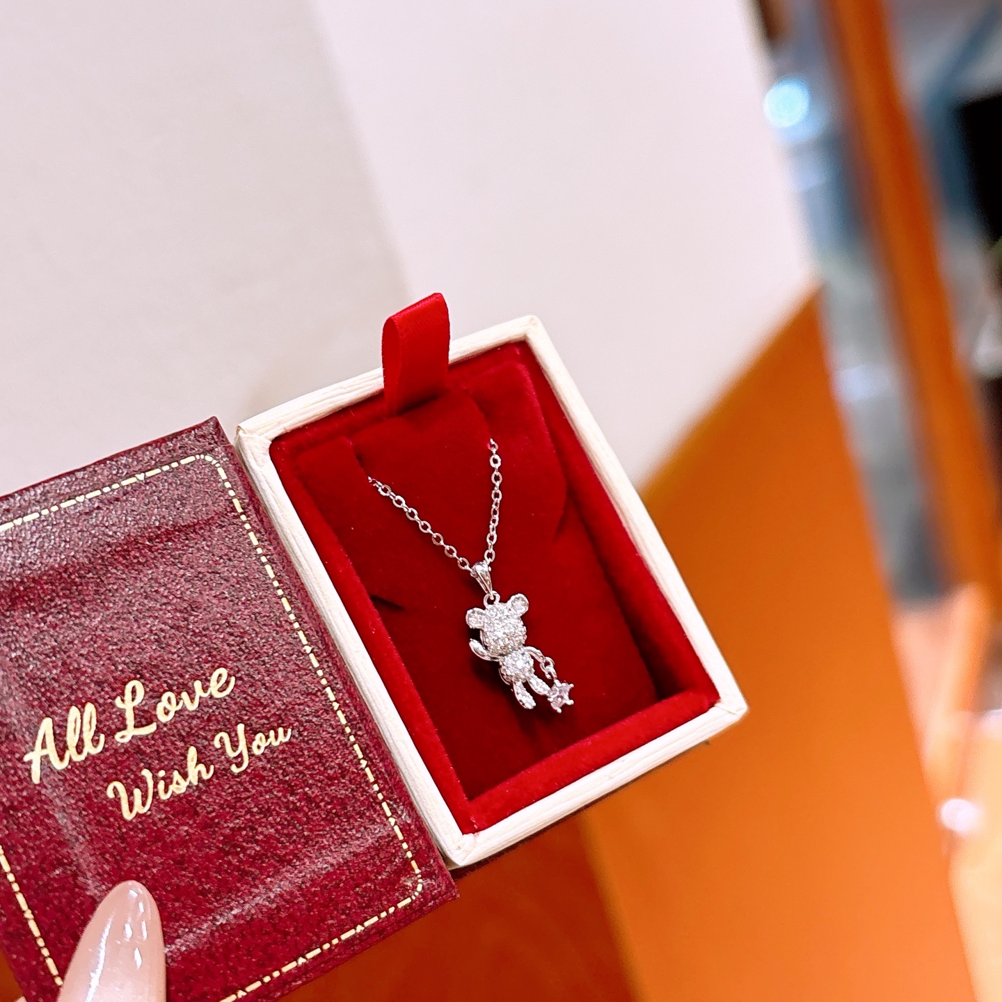 S925 Sterlingsilber Kette Filigran Frühlingsfest Gold