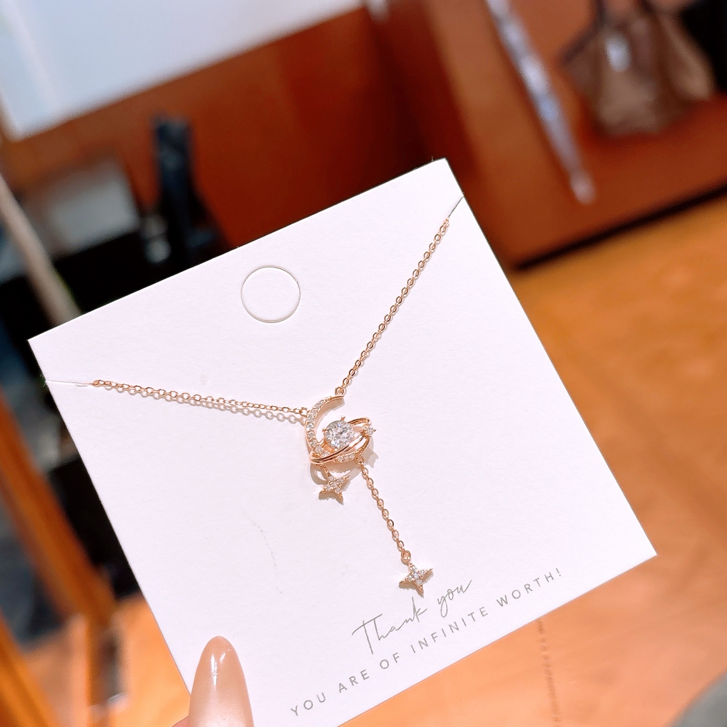 繊細925シルバーネックレスゴールド 年次パーティー