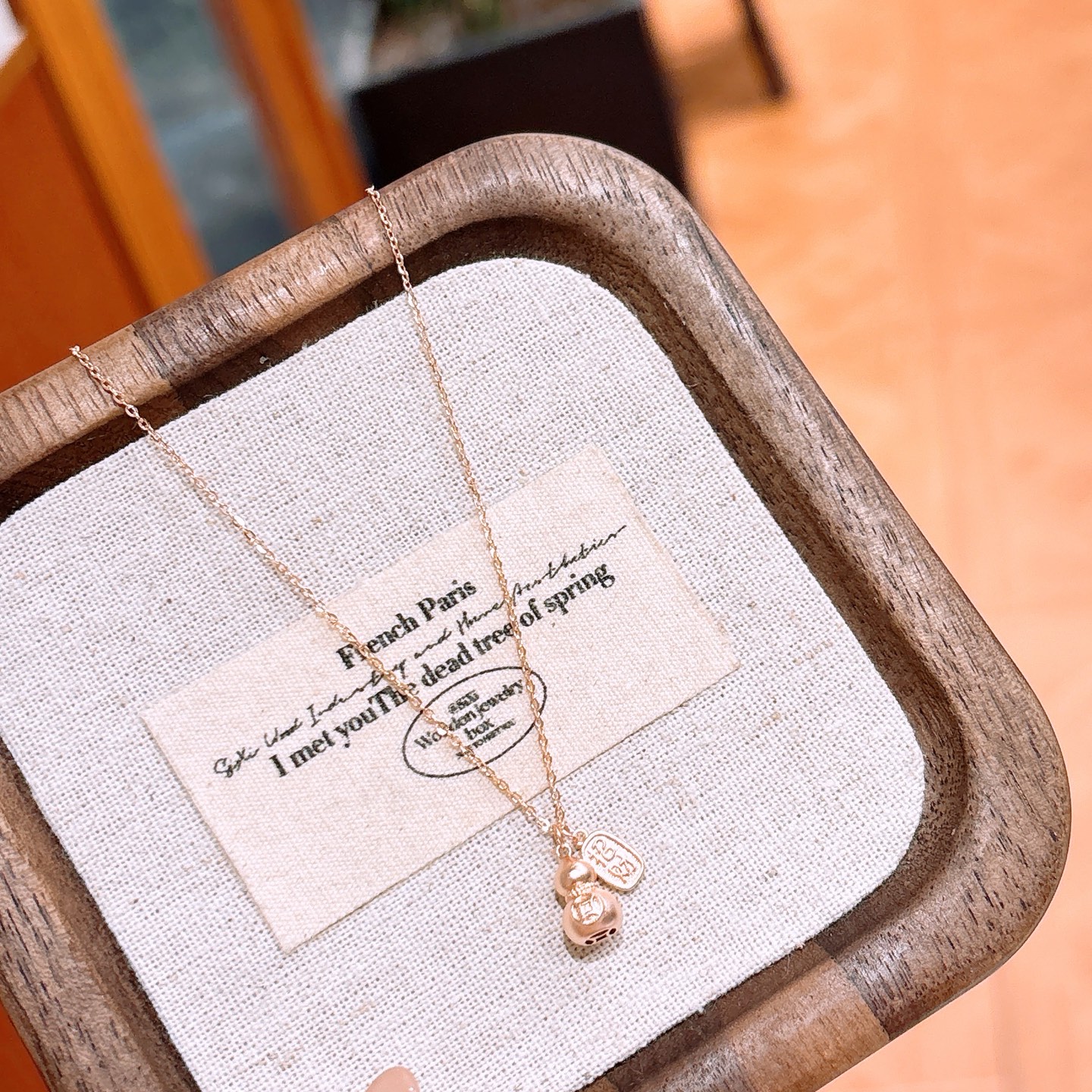 Fine Silver Necklace Playful Wedding Gold