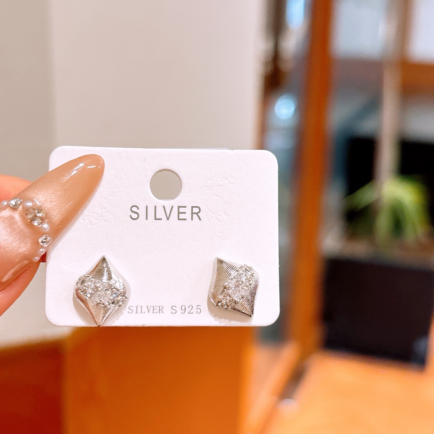 925 Silver Earrings Chic Wedding Registration Silver