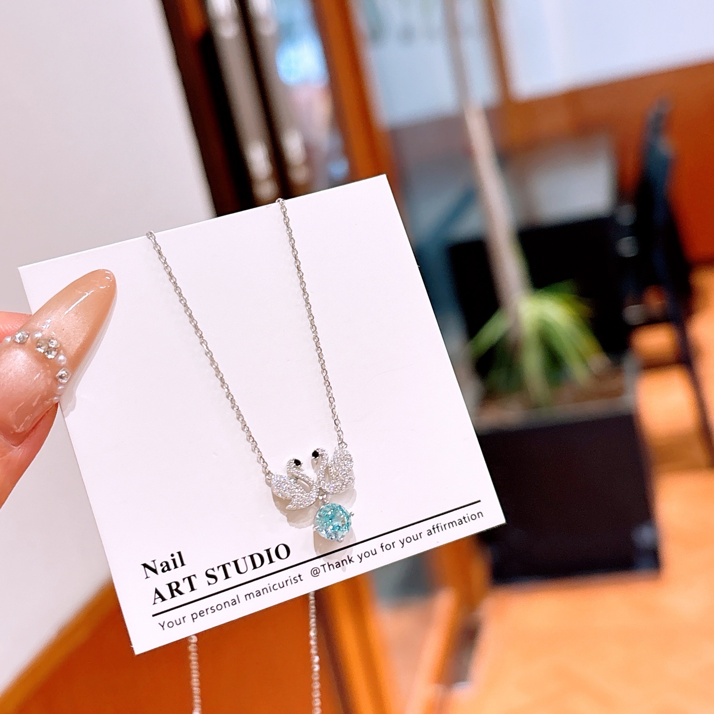 Nickel Free Silver High Carbon Diamond Necklace Vintage Date Night