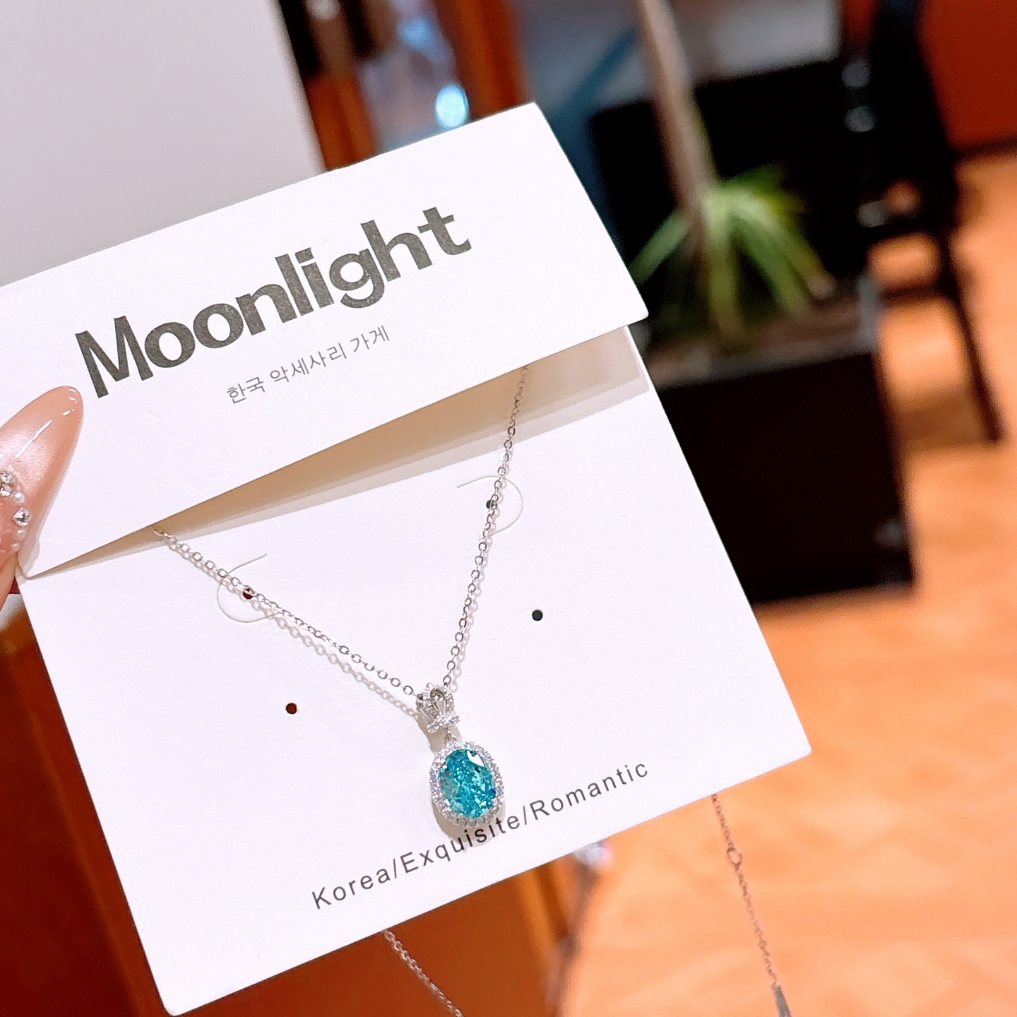 925 Silver High Carbon Diamond Necklace Premium New Year Silver