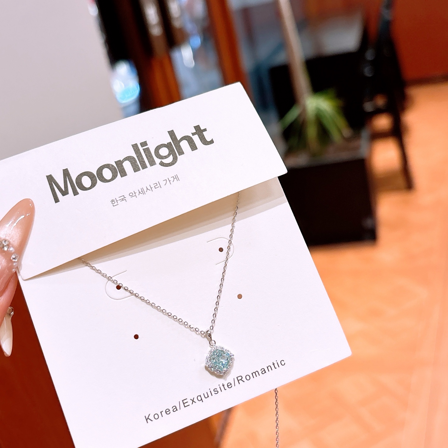 Hypoallergenic Silver High Carbon Diamond Necklace Minimalist Everyday Wear