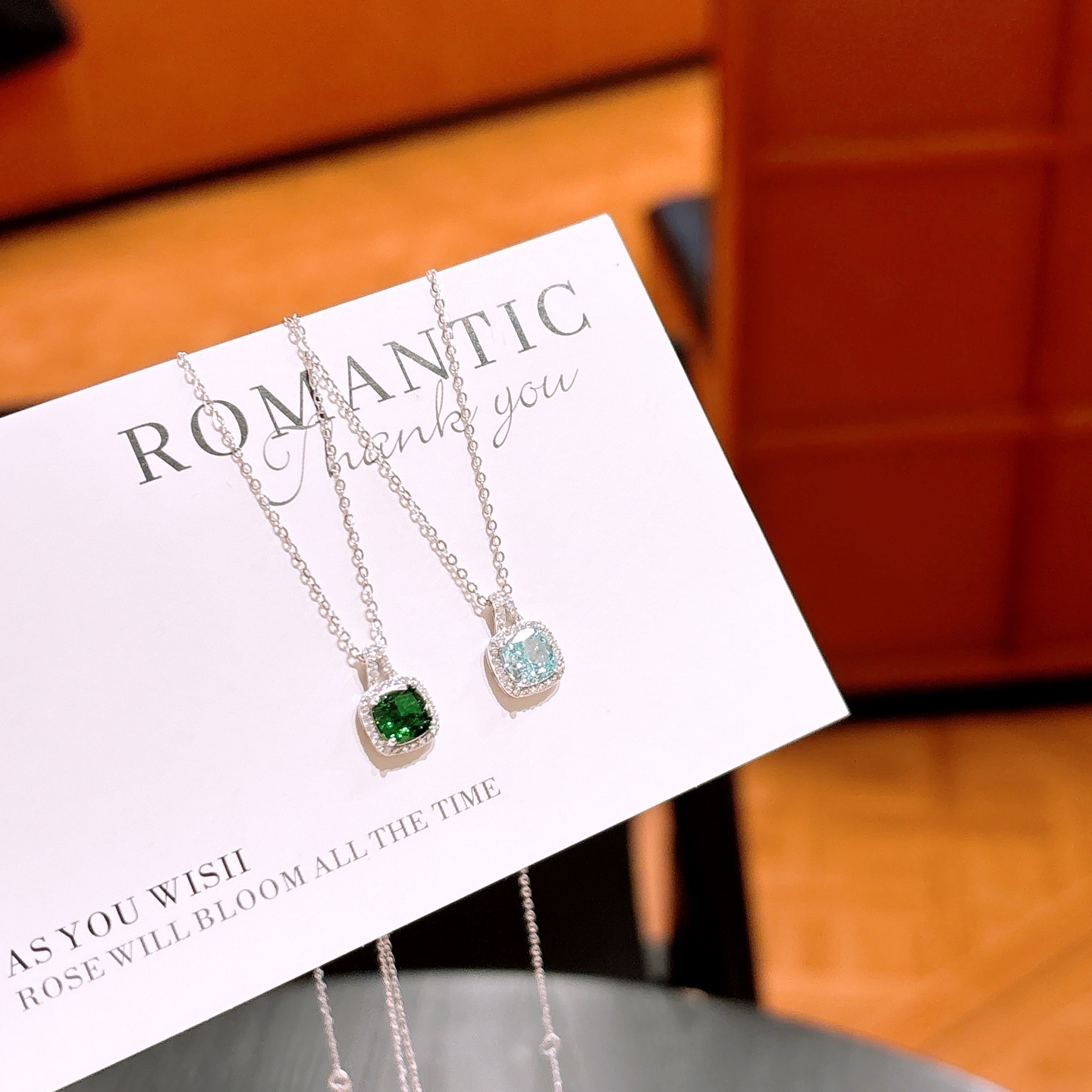 925 Silver High Carbon Diamond Necklace Minimalist Mother's Day Gold