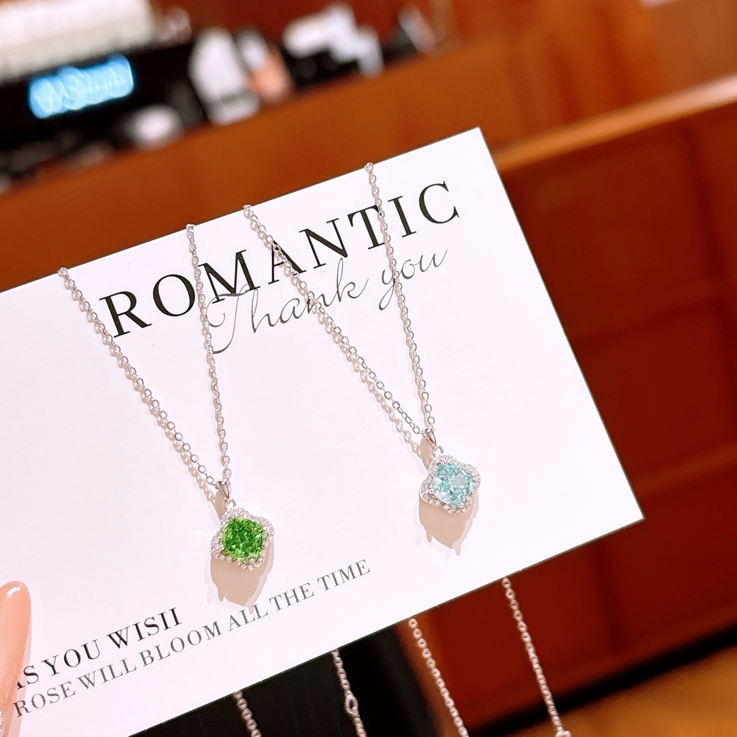 S925 Sterling Silver High Carbon Diamond Necklace Vintage Banquet