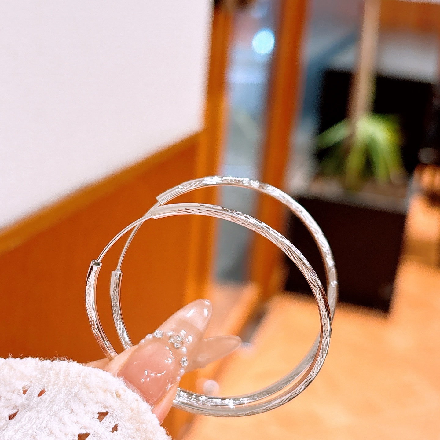 Nickel Free Silver Hoop Earrings Pure Gift for Her Silver