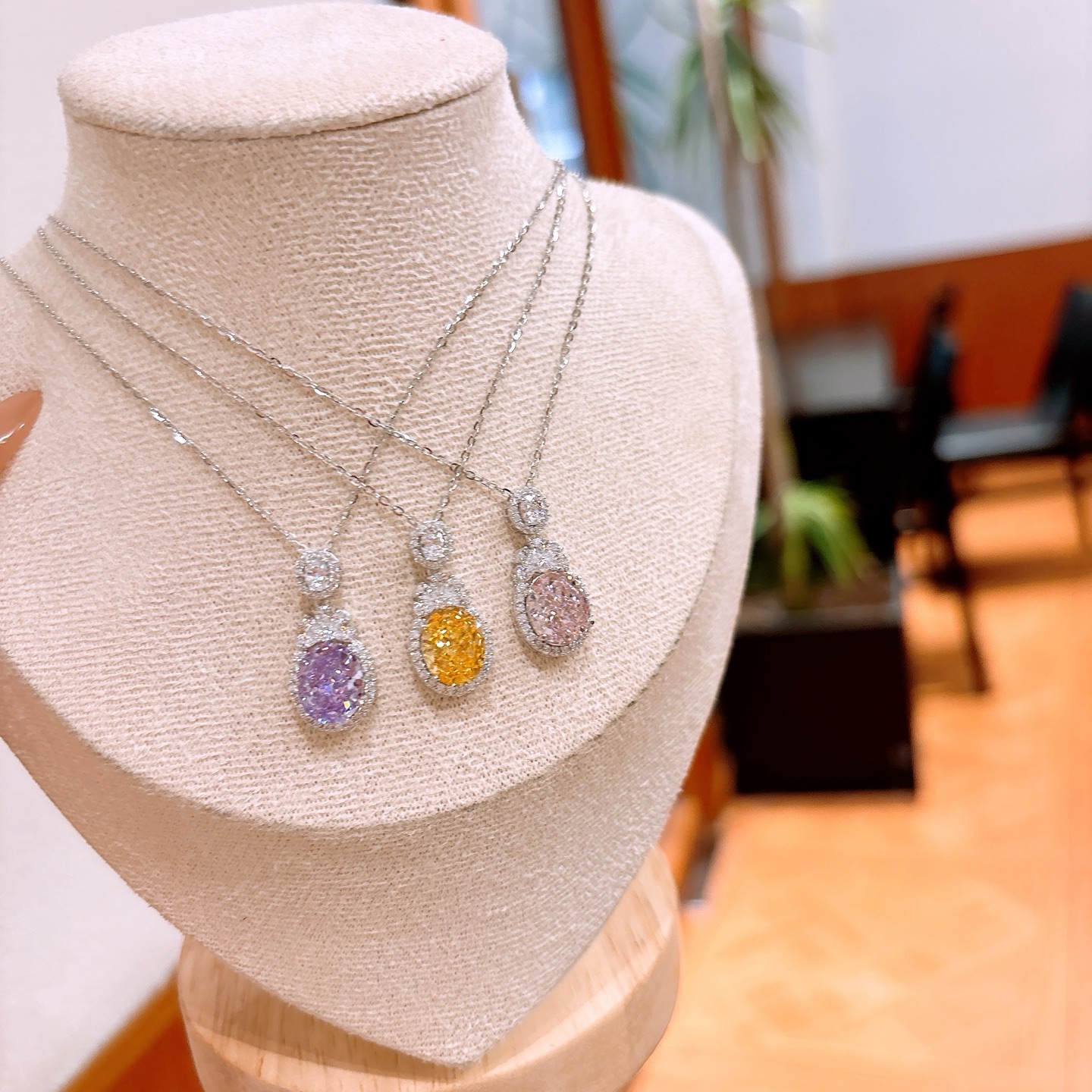 Hypoallergenic Silver High Carbon Diamond Necklace Pure Confession