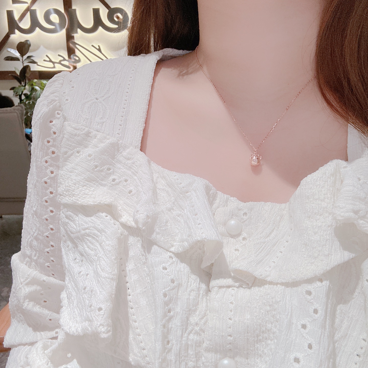 Nickel Free Silver Earrings & Necklace Set Girly Christmas Silver