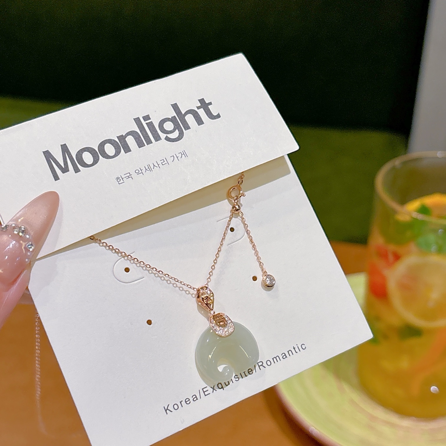 925 Silver Hetian Jade Necklace Soft Birthday Silver