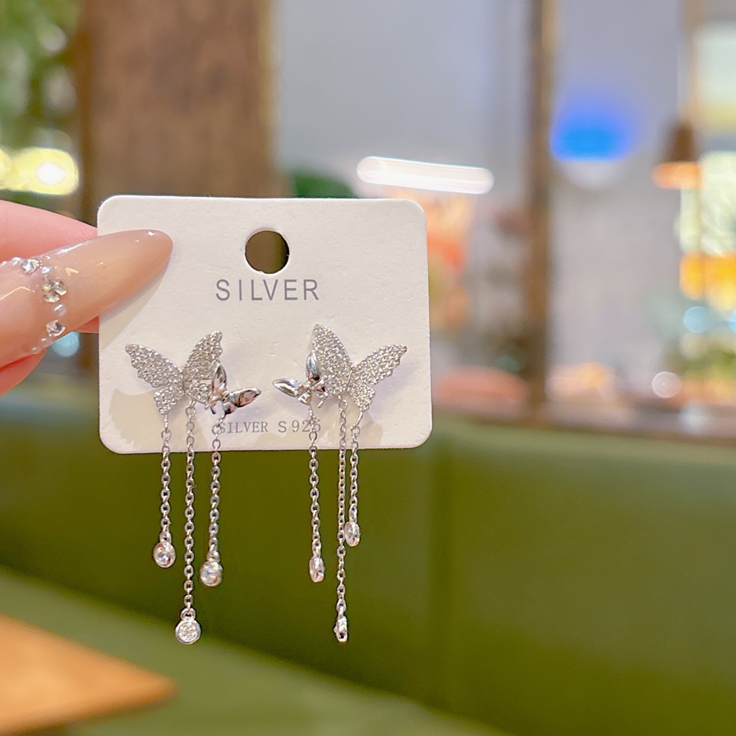 S925 Sterling Silver Earrings Ins Style Mother's Day Gold