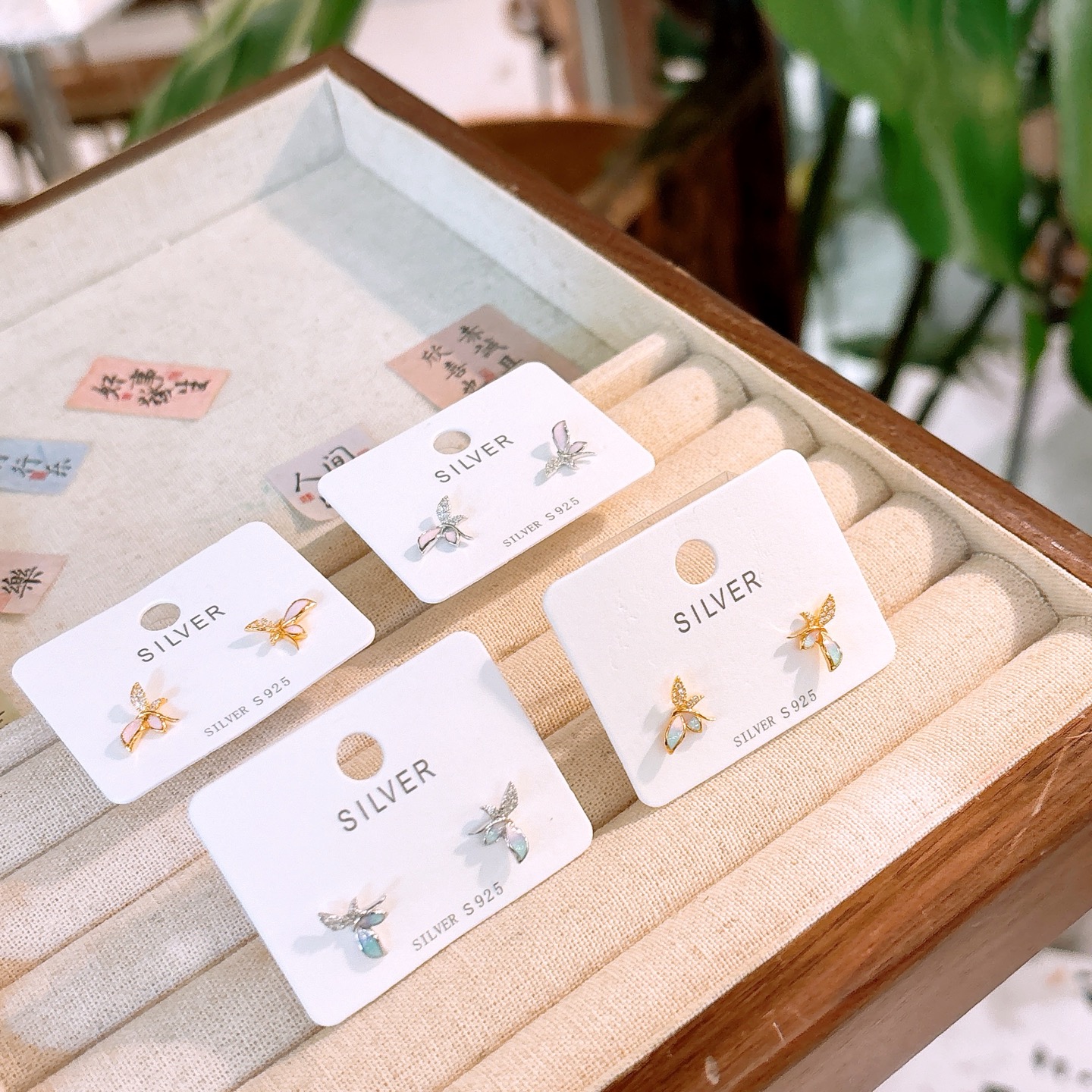 Solid Silver Earrings Girly Everyday Wear Gold