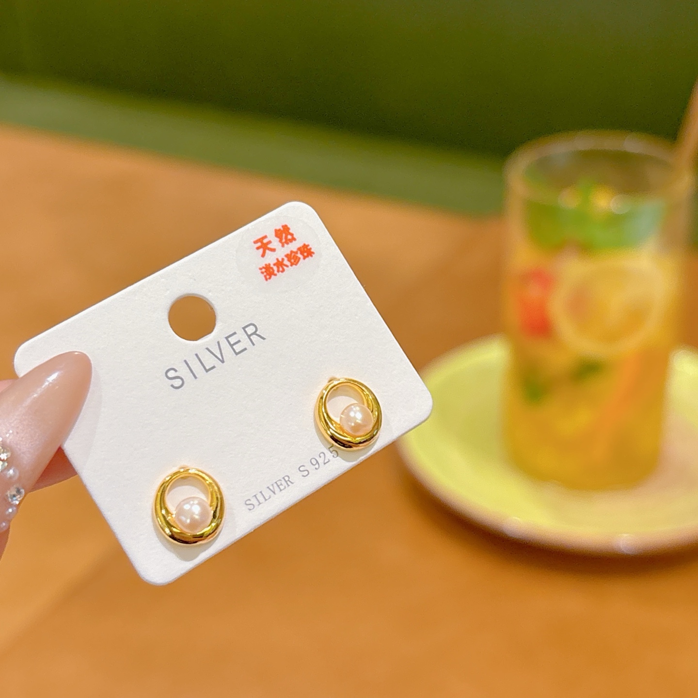 High Polish Silver Freshwater Pearl Studs Soft Mother's Birthday