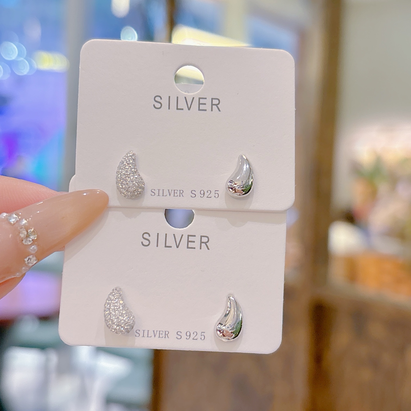 Low Allergy Silver Earrings Soft Father's Day Silver