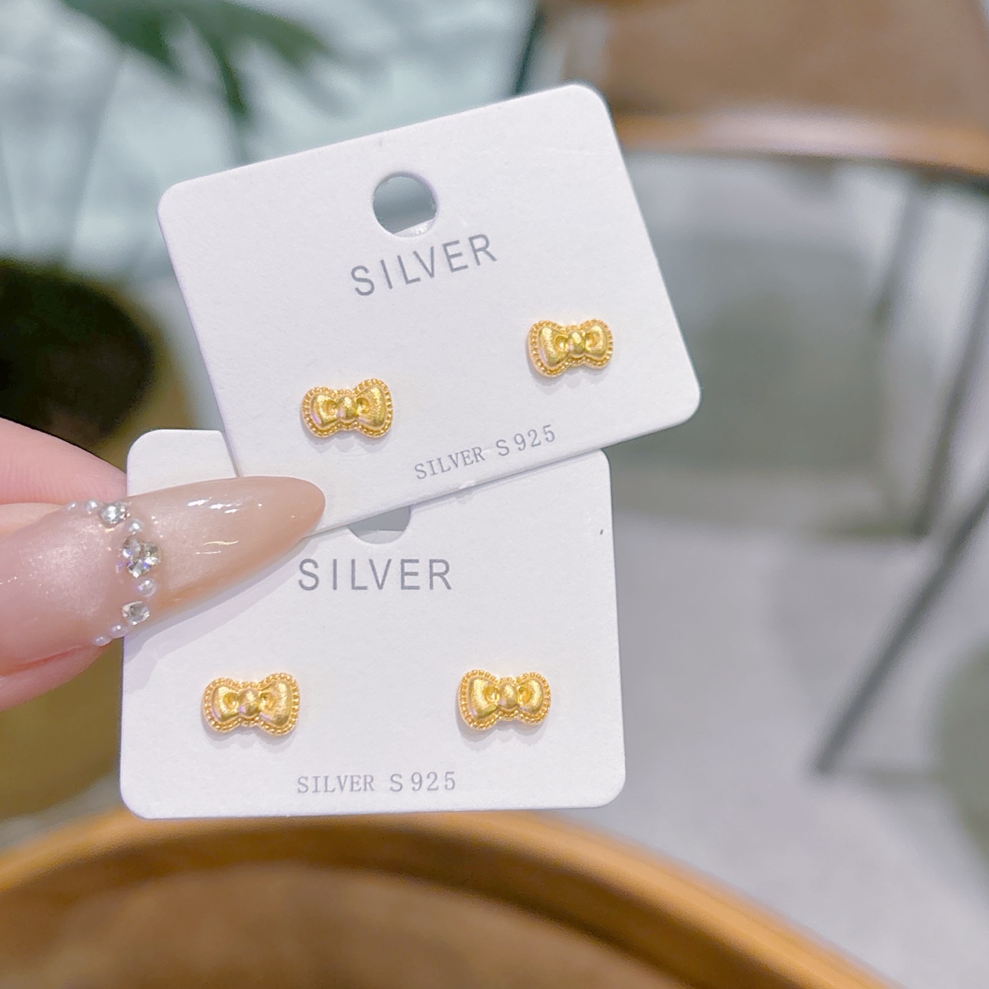 Hypoallergenic Silver Earrings Sweet Confession Silver